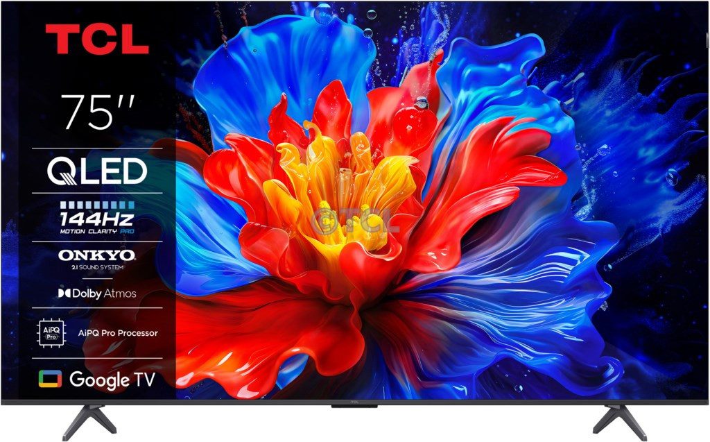 TCL 75P89K QLED-Fernseher (75.0 Zoll, 3.840×2.160, Google TV, Smart TV, Game Accelerator)