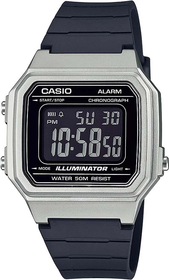 Casio Collection Chronograph W-217HM-7BVEF, Quarzuhr, Armbanduhr, Herrenuhr, digital, Kalender, Stoppfunktion