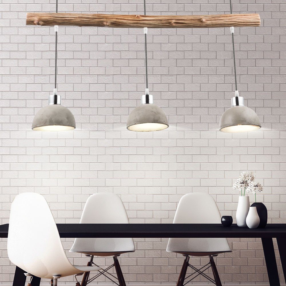 Design nicht Zimmer etc-shop Beton inklusive, Hängeleuchte, Holz Decken Küchen Strahler Lampe Leuchtmittel Pendel Ess