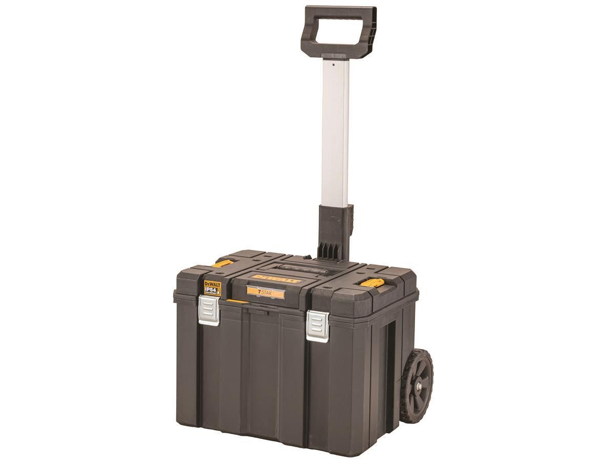 DeWalt Werkzeugtrolley TSTAK IP54, Teleskopgriff, Maximale Belastbarkeit 50kg, 7" Schwerlasträder
