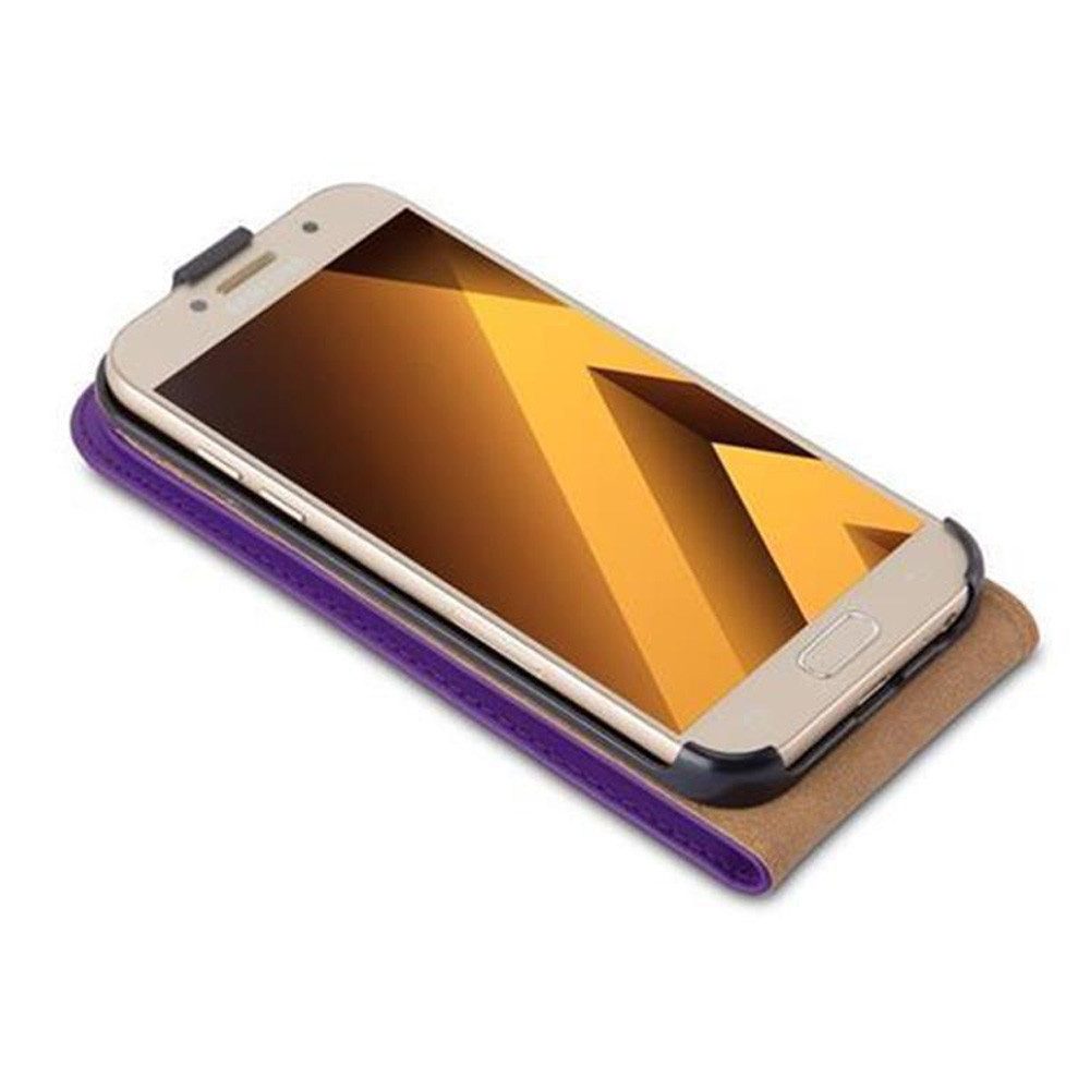 Cadorabo Handyhülle für Samsung Galaxy A3 2017 Hülle Samsung Galaxy A3 2017, Klappbare Handy Schutzhülle - Hülle - mit Magnetverschluss