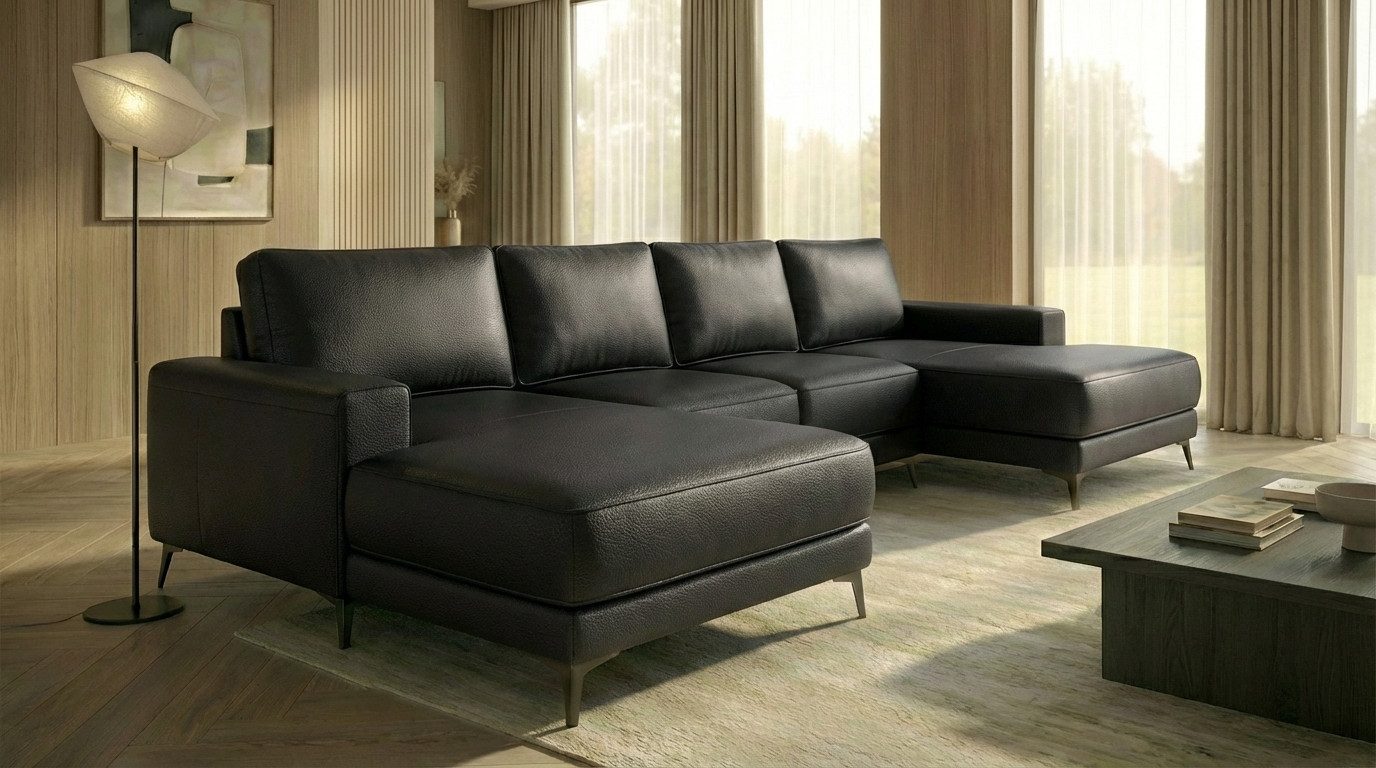 A&J MöbelLand GmbH Ecksofa VALTOR mit Schlaffunktion, Bonellfederkern und Bettkasten, TOP ANGEBOT!