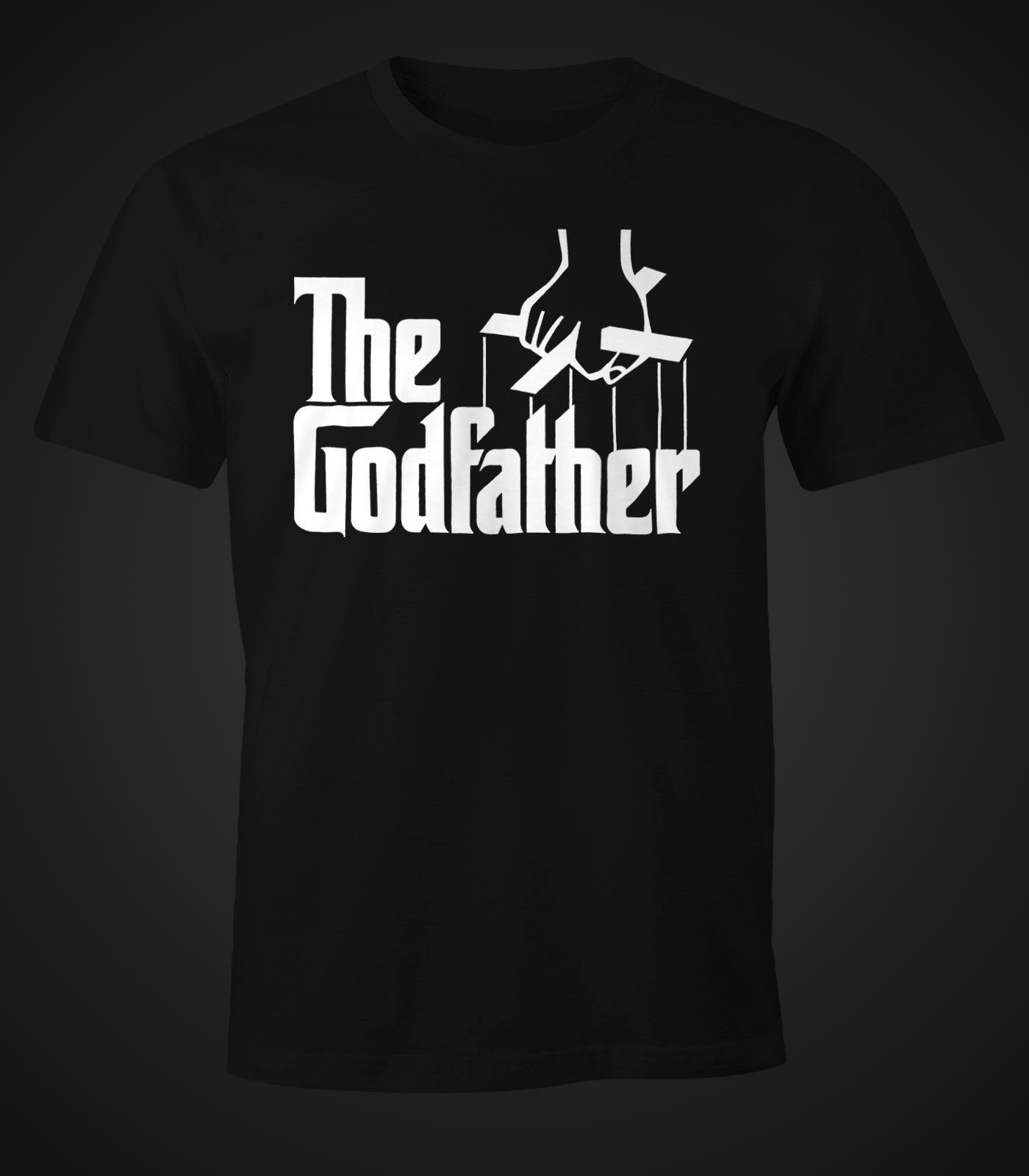 Fun-Shirt Herren T-Shirt Moonworks® Print-Shirt Godfather mit The Pate Print MoonWorks Der