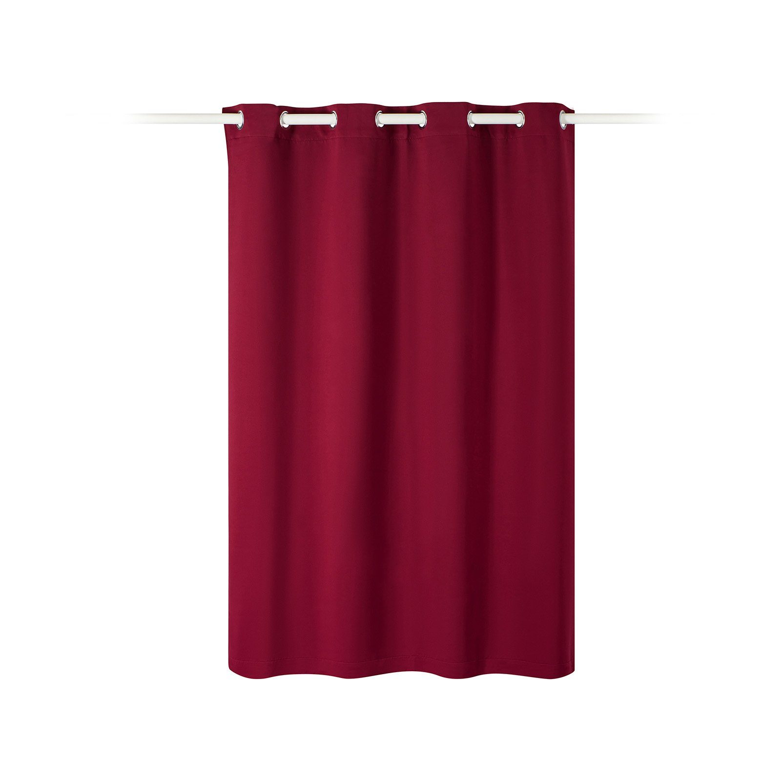 Vorhang Vorhang blickdicht 140x175cm - Ösenschal Verdunkelung - 100% Polyester, JEMIDI Bordeaux