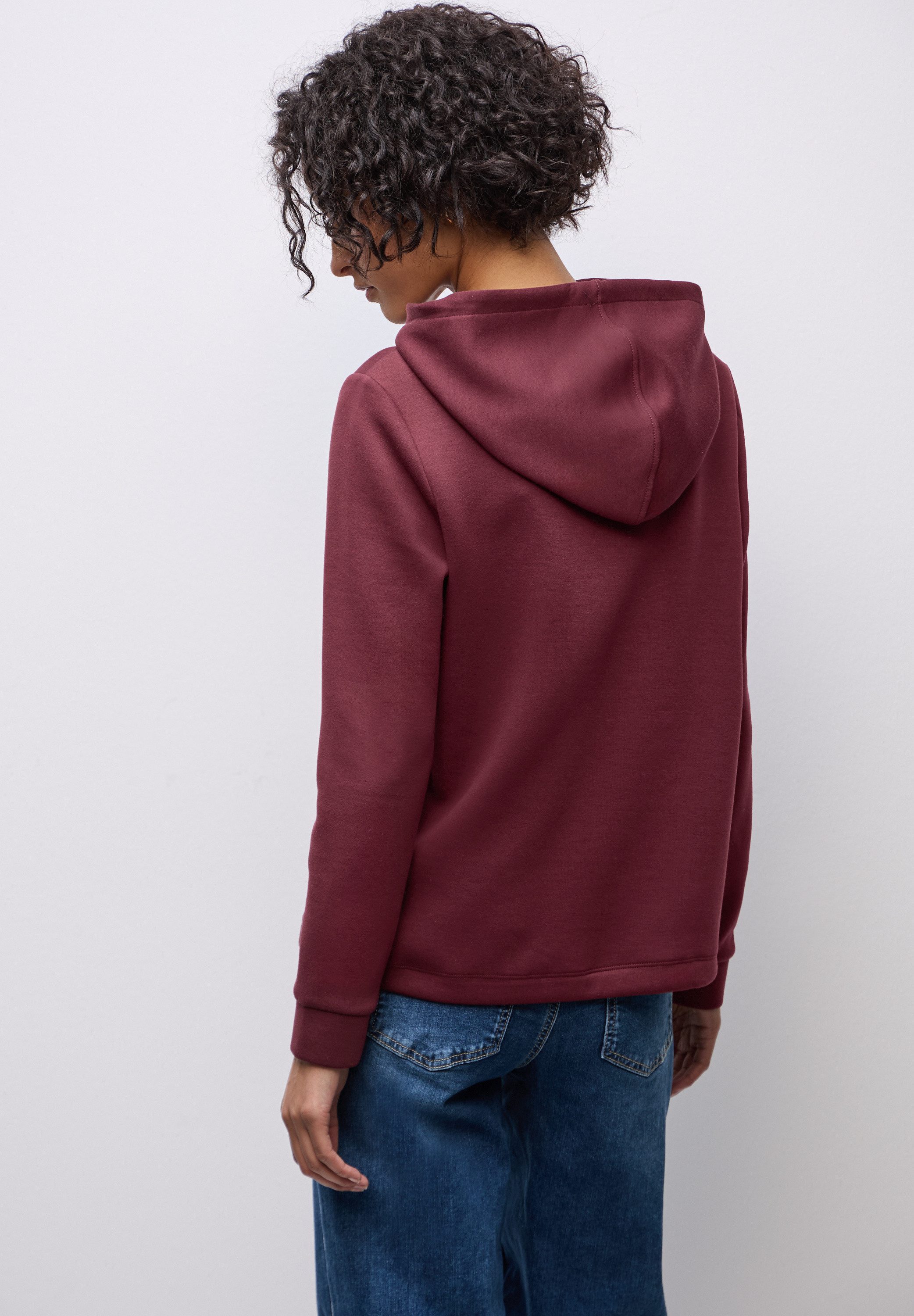 STREET ONE Hoodie mit elastischem Materialmix