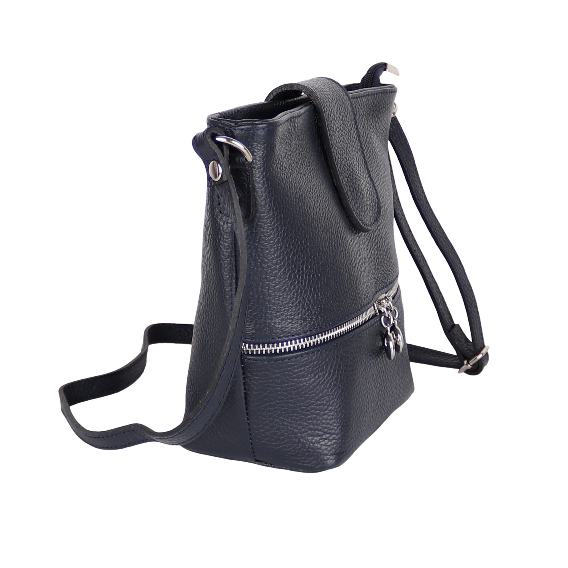 MIRROSI Umhängetasche Damen Crossbody Bag, Echtleder Made In Italy, 25x20x10cm