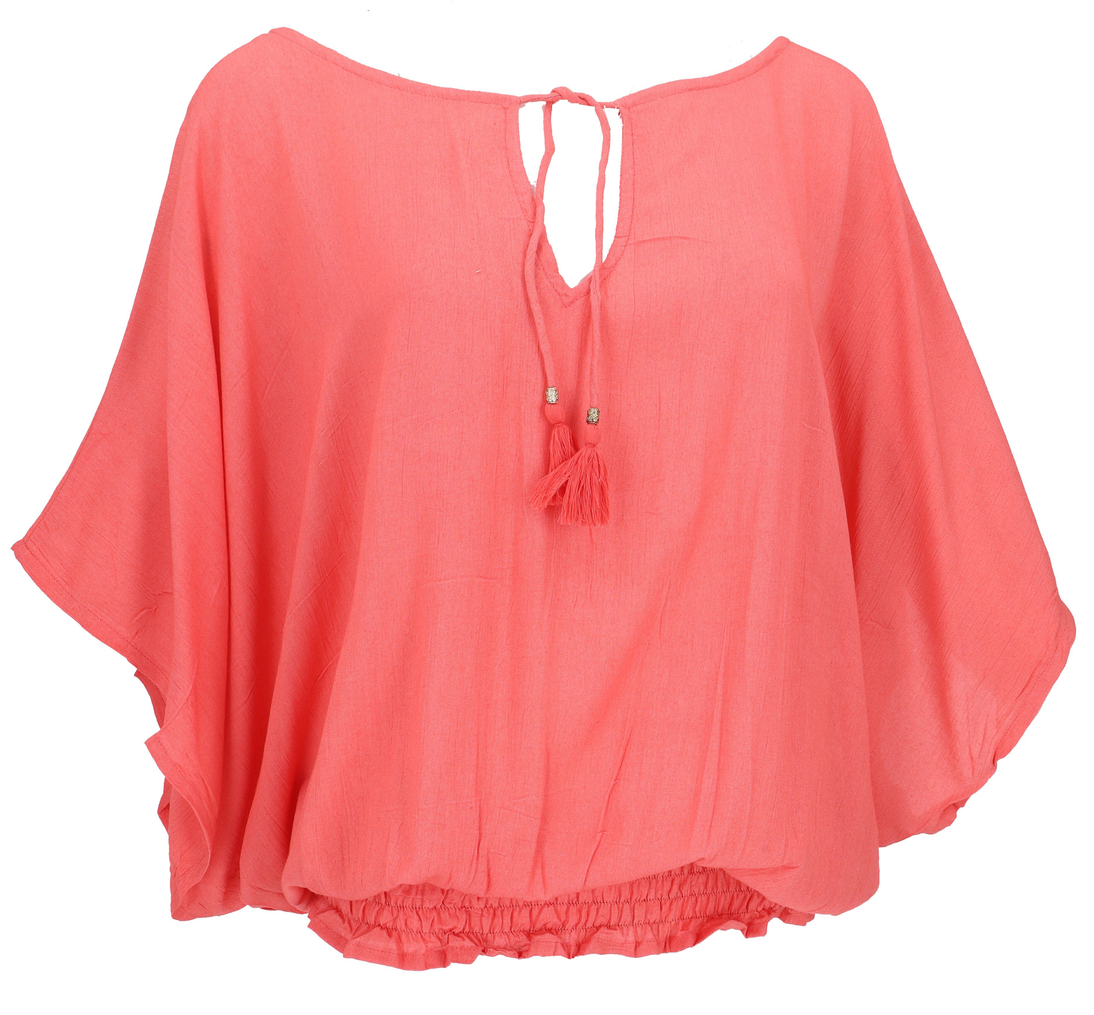 Guru-Shop Longbluse Luftige Boho Bluse, Maxibluse günstig online kaufen