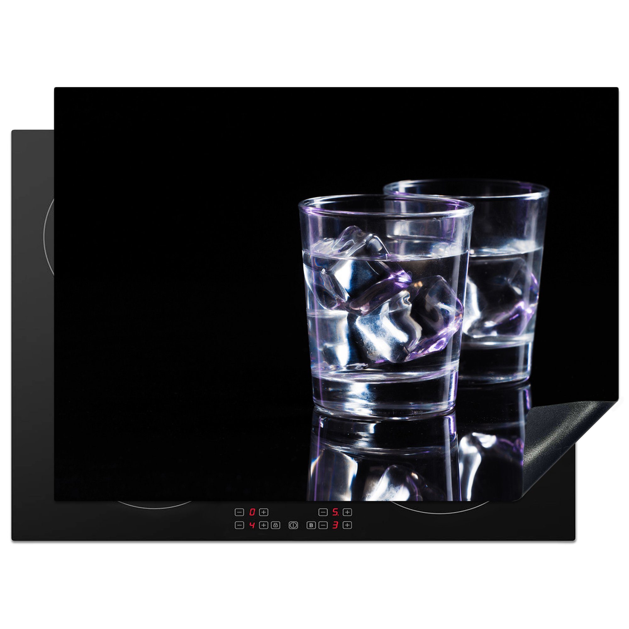 70x52 Getränk, Alkohol MuchoWow - Gläser nutzbar, Arbeitsfläche tlg), Herdblende-/Abdeckplatte cm, Vinyl, Induktionsschutz Mobile (1 - - Ceranfeldabdeckung
