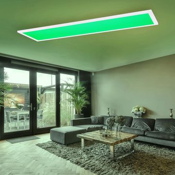 etc-shop LED Panel, LED-Leuchtmittel fest verbaut, Kaltweiß, Warmweiß, Neutralweiß, Tageslichtweiß, Farbwechsel, Smart Home LED Deckenpanel Ein- und