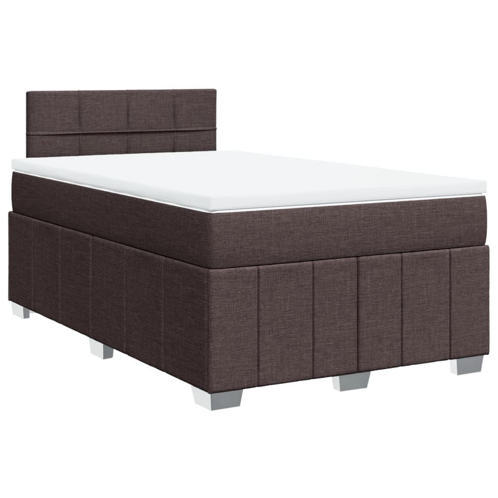 vidaXL Bett Boxspringbett mit Matratze Dunkelbraun günstig online kaufen