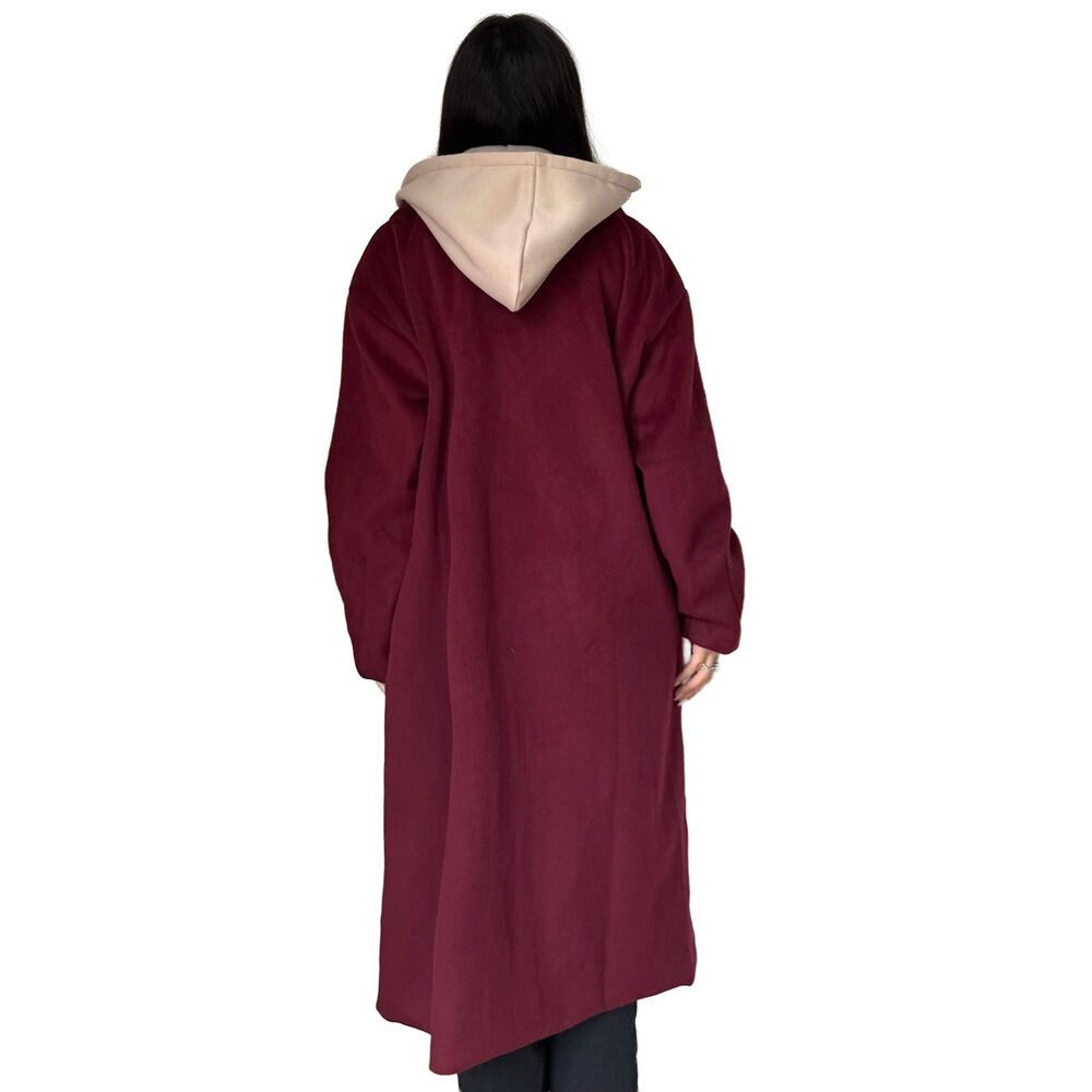 Ital-Design Langmantel Langer Damen-Mantel mit Kapuze für den Herbst (90764 günstig online kaufen