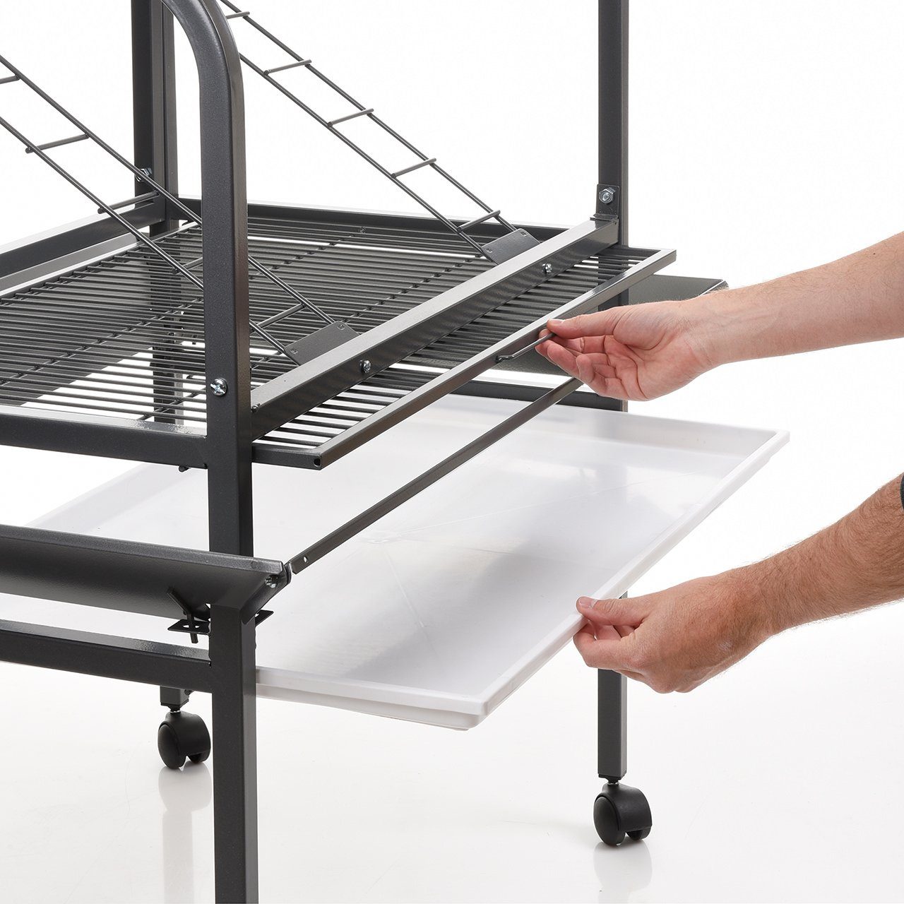 Montana Cages Vogelkäfig New Sunlite Papageien-Freisitz, 103x74x180cm, robust, Pulverbeschichtet, ungiftig, für mittlere & große Papageien
