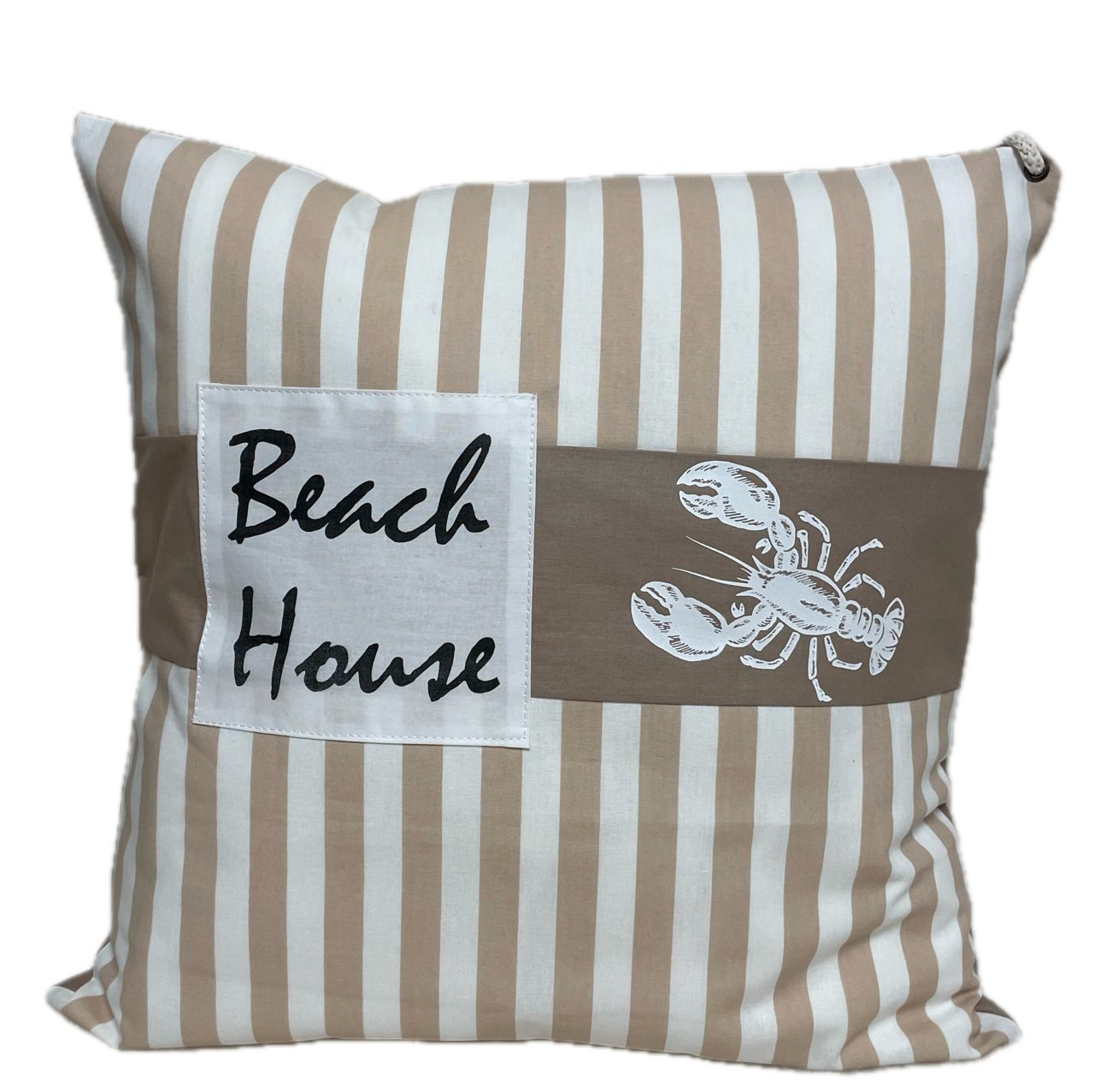 Dekokissen Beachhouse beige weiß