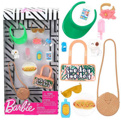 Barbie Puppenkleidung Strand Feeling Accessoires Set Zubehör für Barbie Puppe Mattel