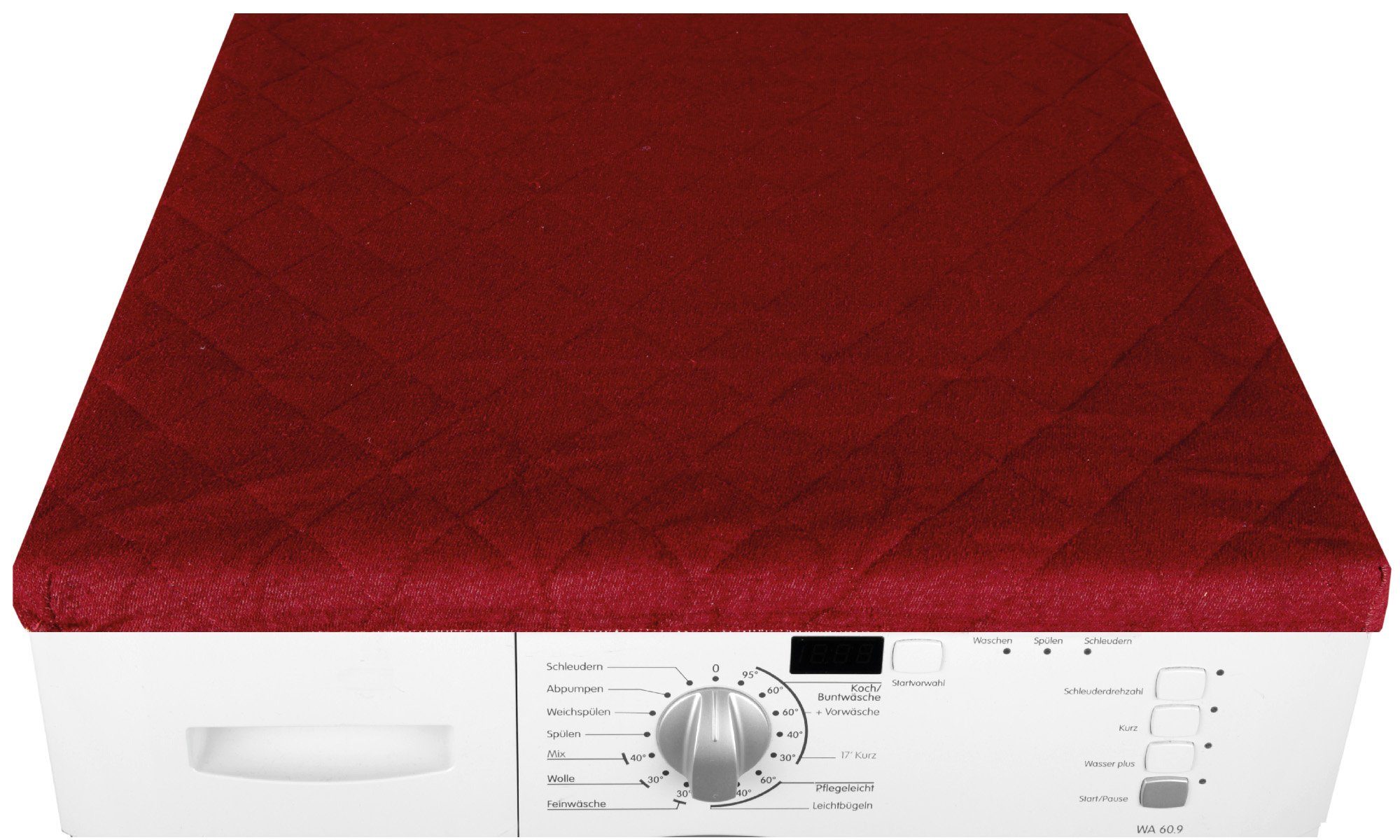 Bestlivings Waschmaschinenbezug 60x60cm aus Baumwolle/Polyester, mit Gummizug, Frottee-Steppung, maschinenwaschbar & trocknergeeignet