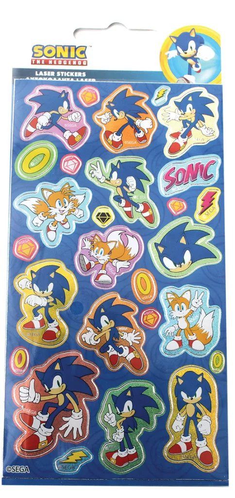 Sonic Kreativset Sonic the Hedgehog Diamond Hologramm Aufkleber Set