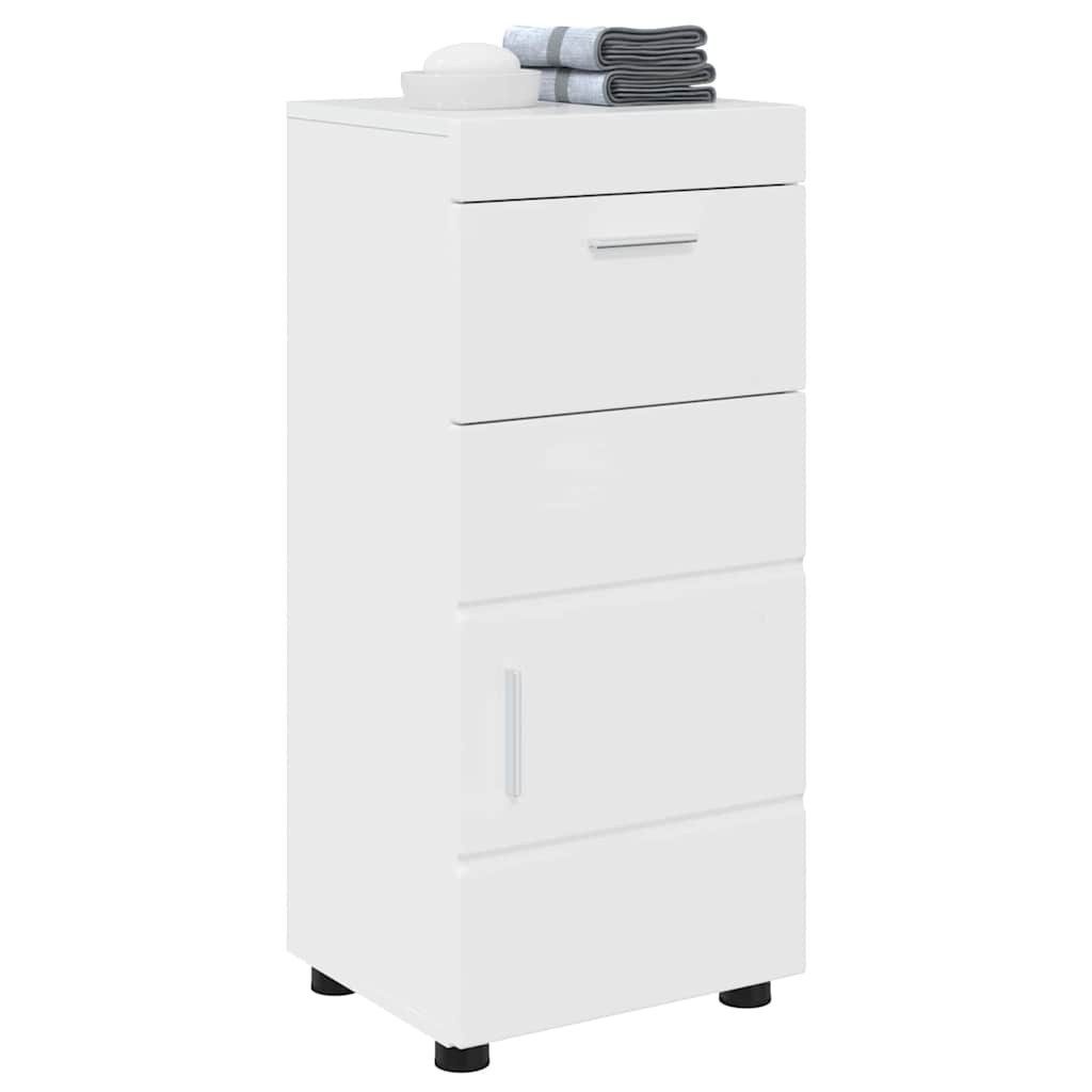 vidaXL Badezimmerspiegelschrank Badezimmer Schrank TULUM Hochglanz-Weiß günstig online kaufen