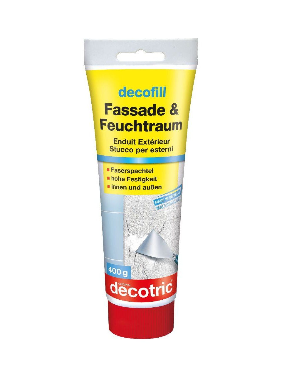 decotric® Spachtelmasse Decotric Decofill Fassade und Feuchtraum-Spachtel