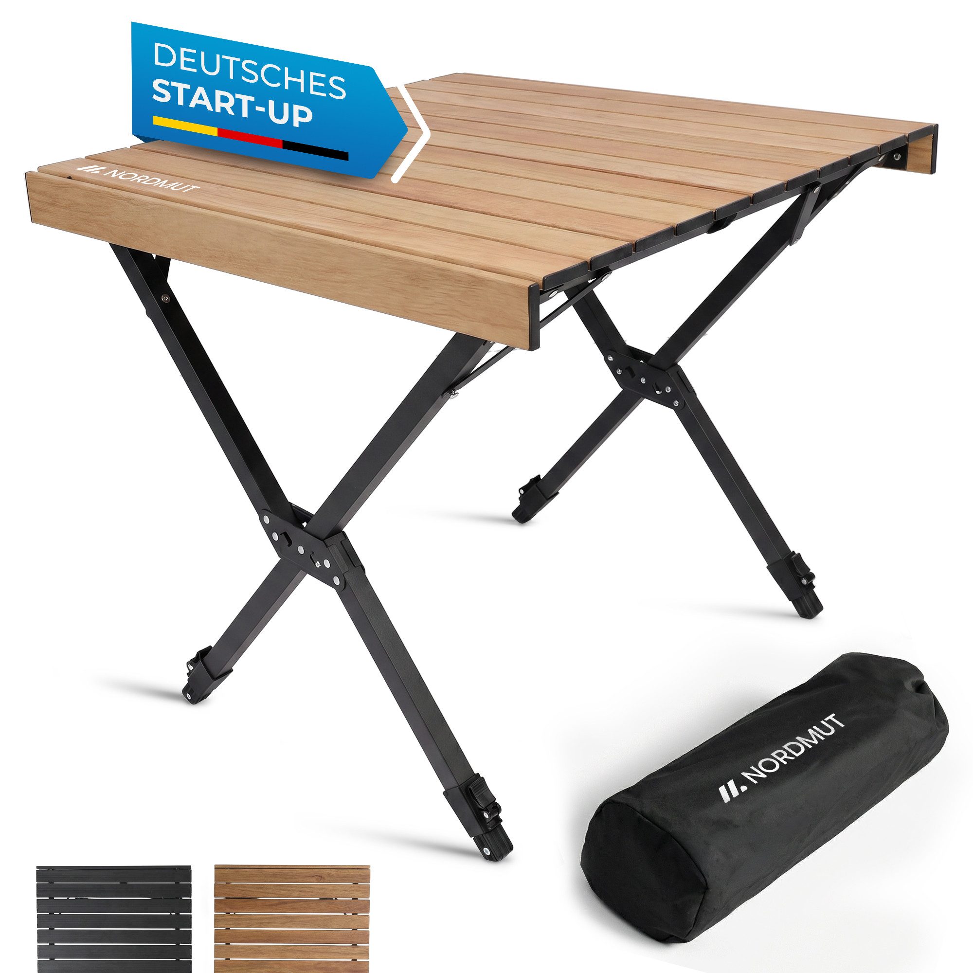 campingstühle set 4er-Set BOXIO CHAIR I Campingstuhl-Set in SOLO Latex Untersuchungshandschuhe Größe L Portable Table Color:Spy Space/Happy Bronze w/Gold