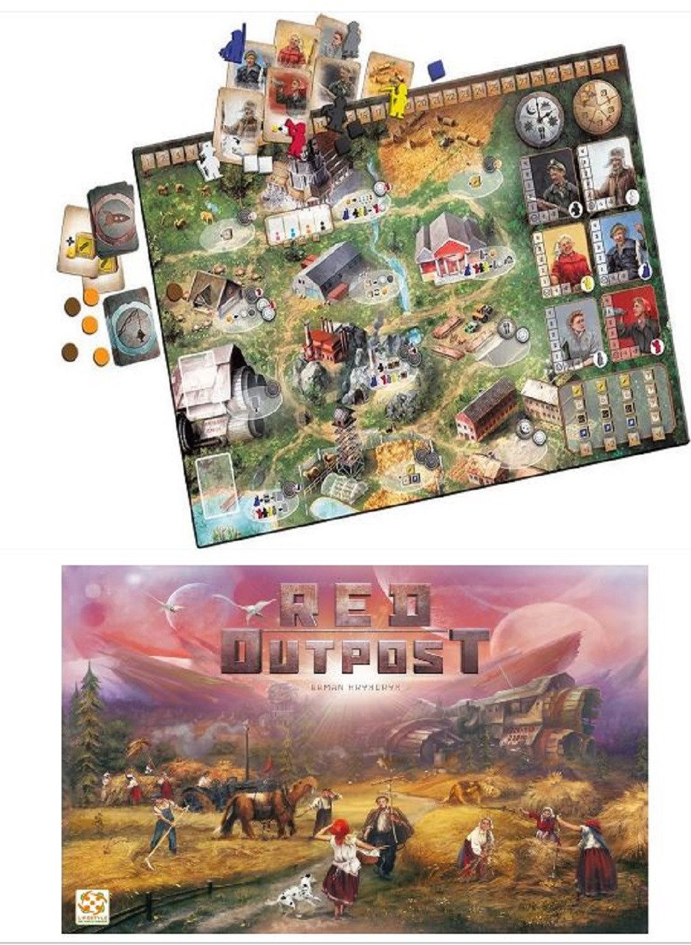 Asmodee Spiel Red Outpost, Lifestyle Boardgames, Kennerspiel, Brettspiel, Deutsch, Mehrspieler, Teamspiel, Kooperatives Spiel Familienspiel