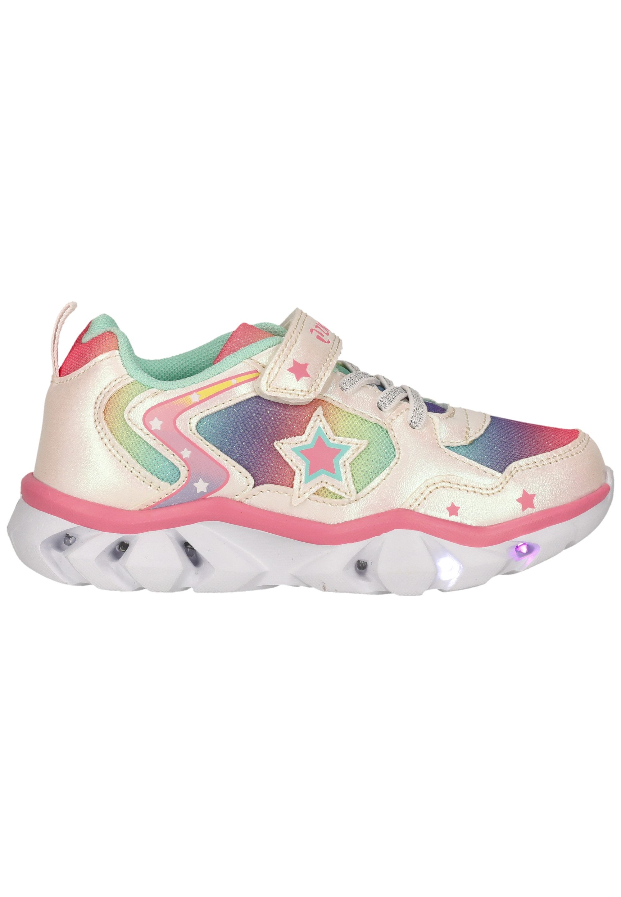 ZIGZAG Saserta Sneaker im stylischen Metallic-Design mit aufleuchtender Sohle