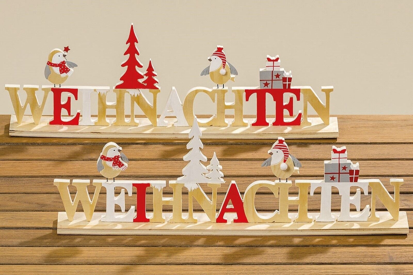BOLTZE GRUPPE GmbH Deko-Schriftzug Dekoaufsteller Fietii Schriftzug Weihnachten L.46 cm Stückpreis