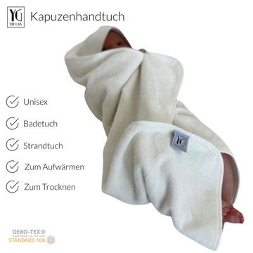 YENGAS Kapuzenhandtuch, 100% Baumwolle, Babybadetuch, Strandtuch, Kinderhandtuch Unisex, weich, flauschig, hochwertig verarbeitet