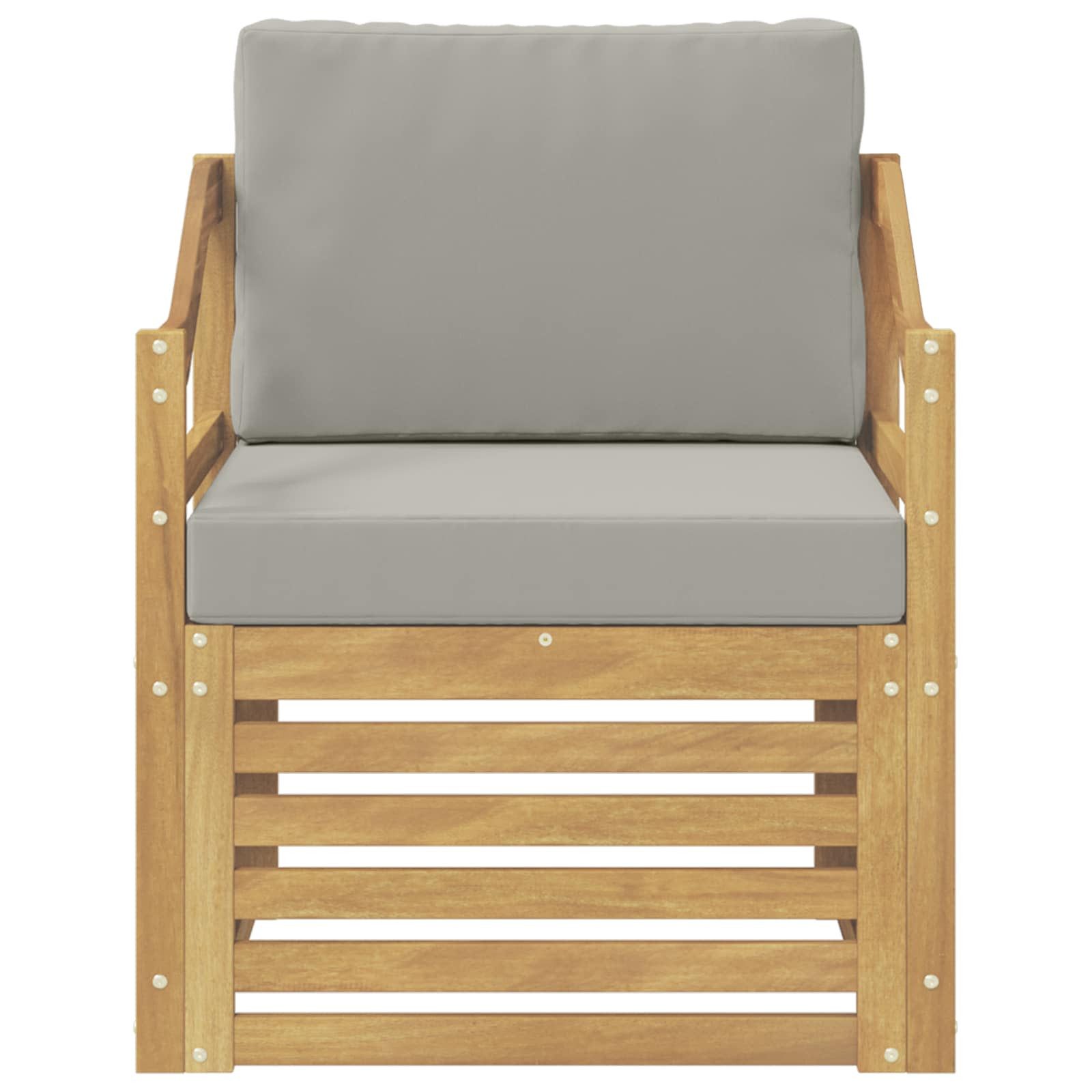 vidaXL Sofaelement Outdoor-Sofa Polyester Weiß (1 St)