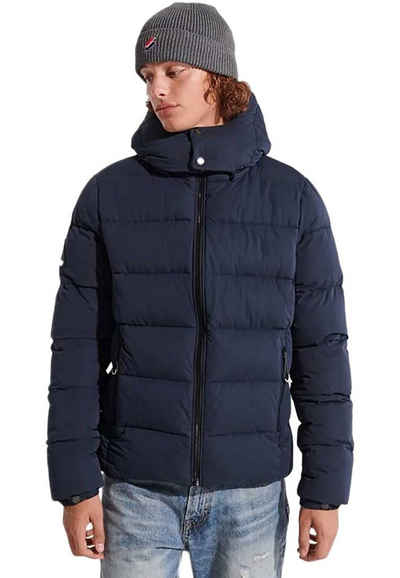 Superdry Steppjacke Superdry Jacke CODE MICROFIBRE MTN PUFFER Eclipse Navy Dunkelblau