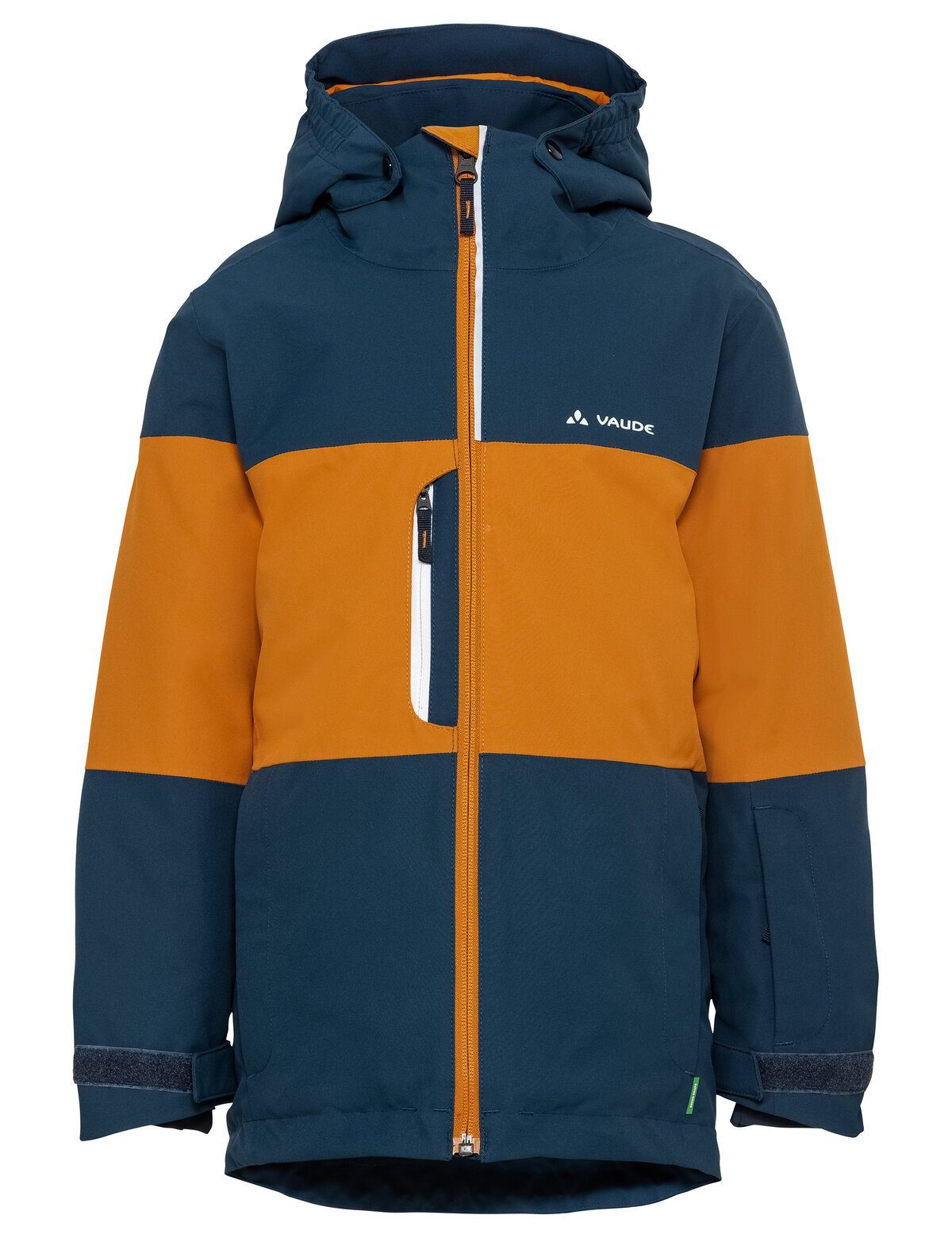VAUDE Outdoorjacke Kids Snow Cup Jacket (1-St) Klimaneutral kompensiert dark sea/brown