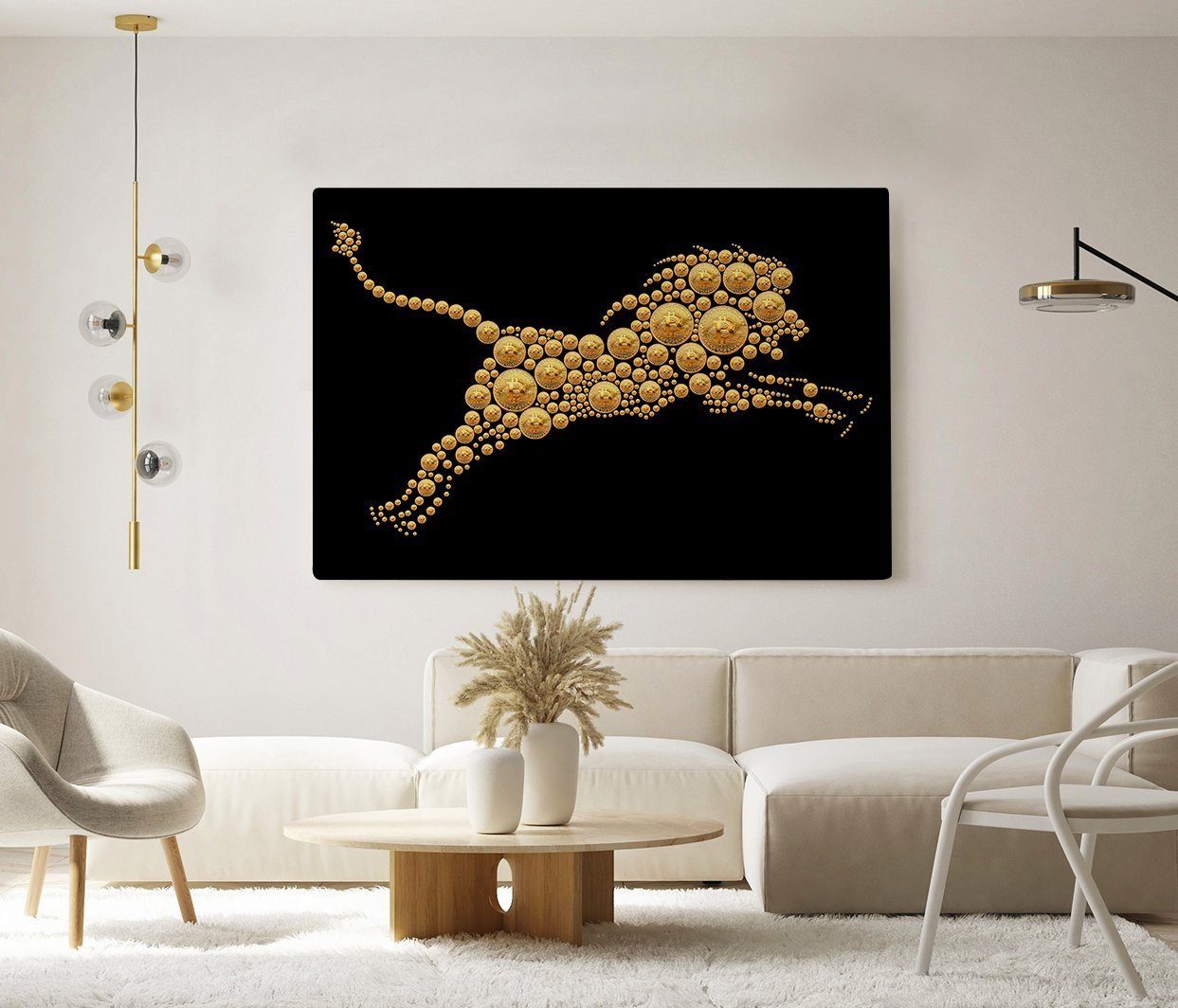 Hustling Sharks Leinwandbild Motivationsbild für Erfolg günstig online kaufen