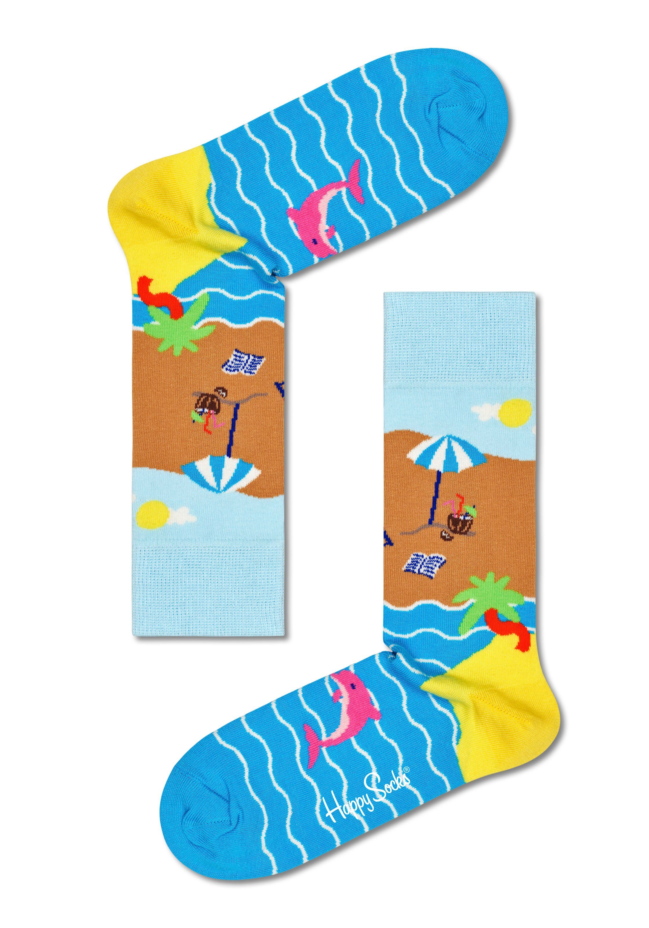 Socks Socks Break Coconut Cocktail Socken & (2-Paar) Beach Happy