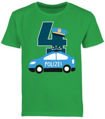 Shirtracer T-Shirt Polizei Vierter 4. Geburtstag
