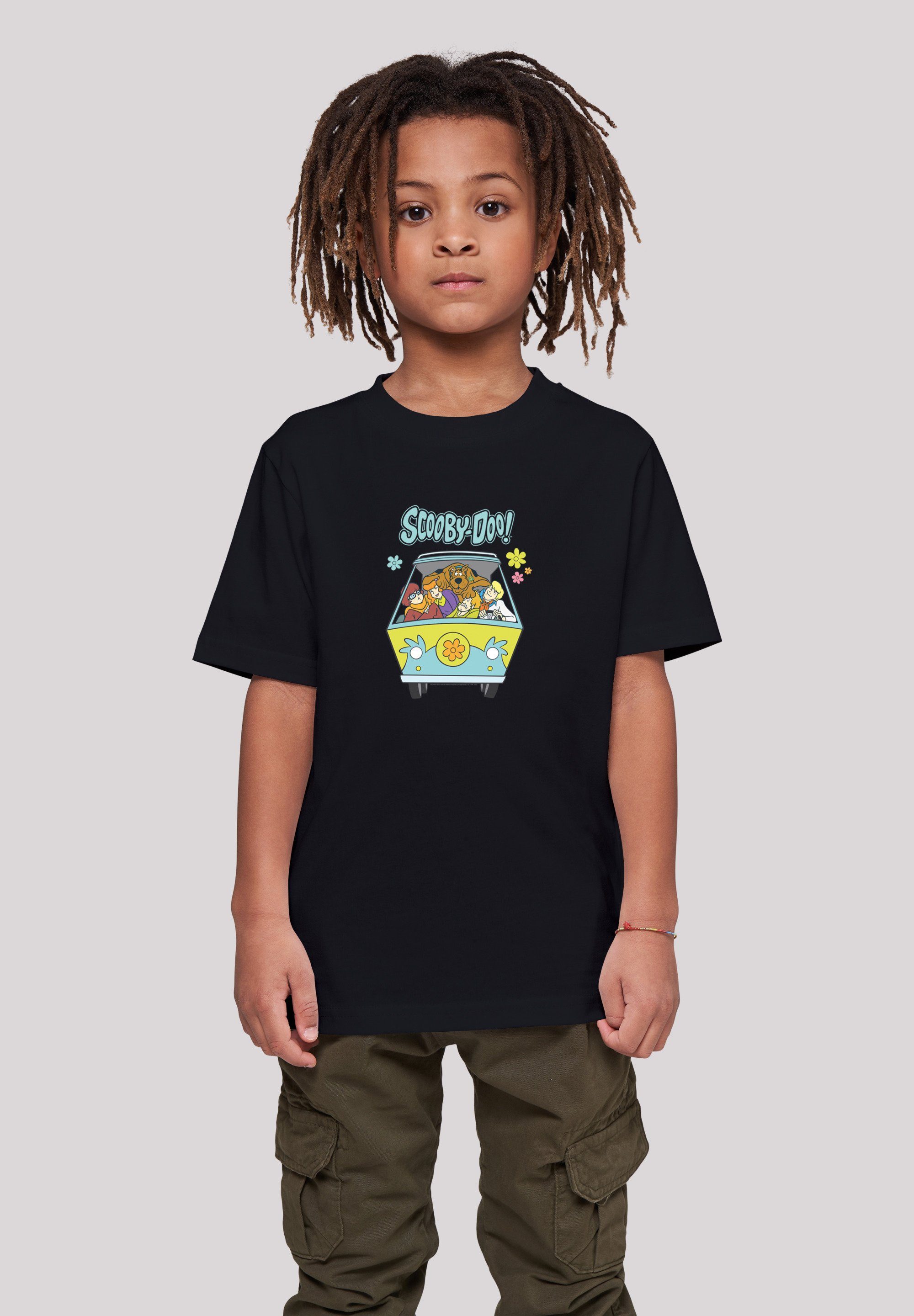 F4NT4STIC T-Shirt Scooby Doo Mystery Machine Group Unisex Kinder,Premium Merch,Jungen,Mädchen,Bedruckt