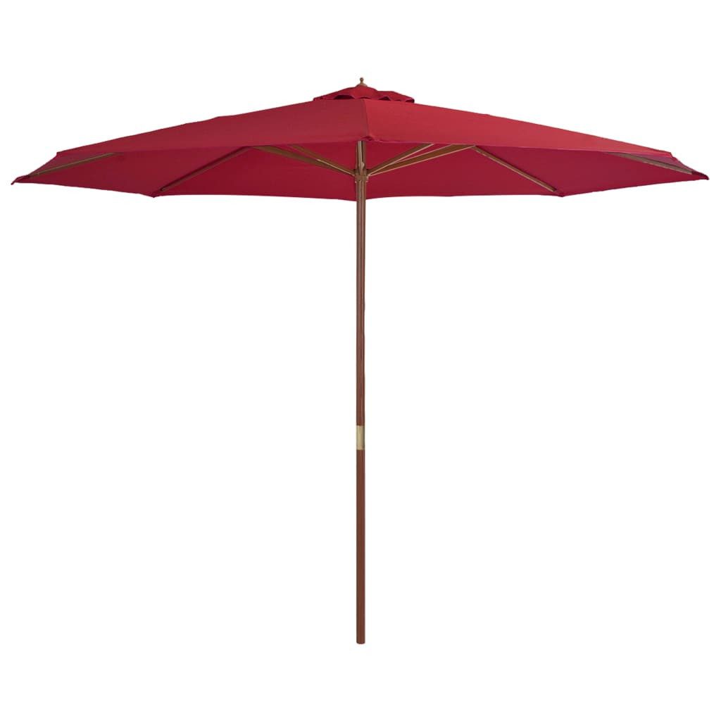 vidaXL Sonnenschirm Sonnenschirm mit Holzmast 350 günstig online kaufen