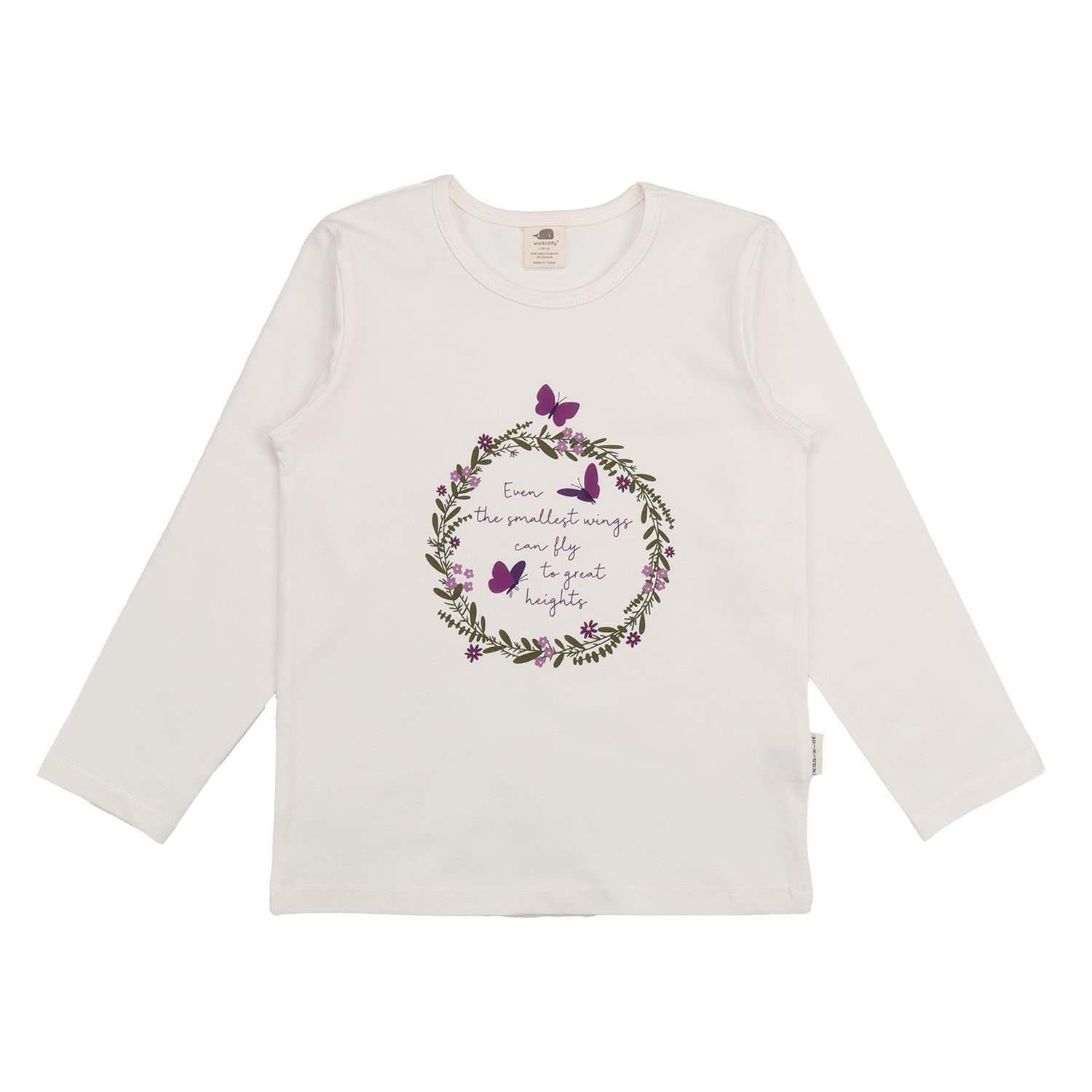 Langarmshirt Walkiddy mit Schneeglöckhen aus Bio Baumwolle