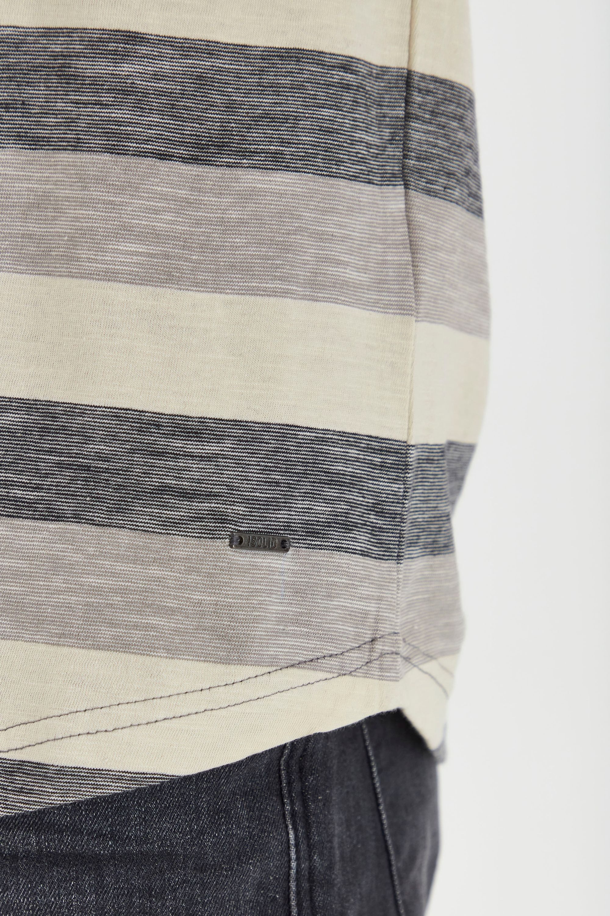 !Solid Rundhalsshirt SDThicco Kurzarmshirt mit Streifen günstig online kaufen