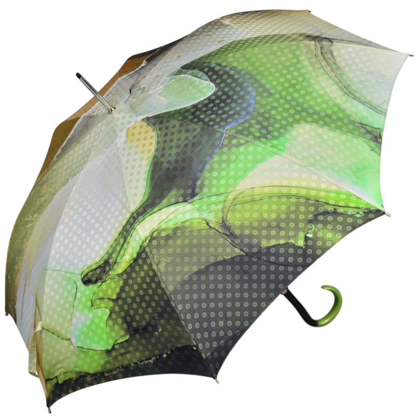 in MANUFAKTUR Designs doppler handgearbeiteter leuchtenden einzigartige Langregenschirm edler, Farben Manufaktur-Regenschirm,