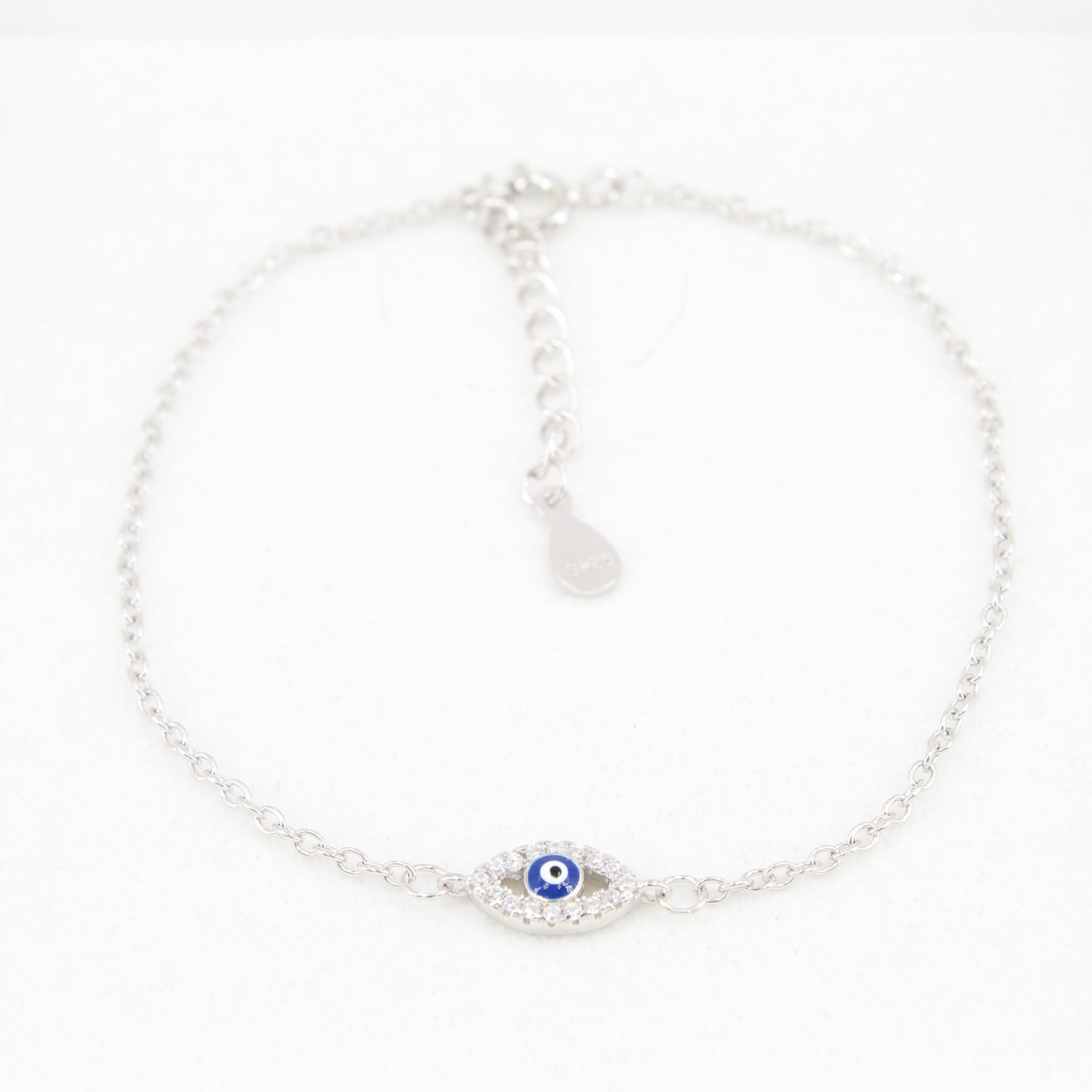 PANDACHARMS Silberarmband Armkettchen mit Auge Nazar Amulett, 925 Silber, L günstig online kaufen