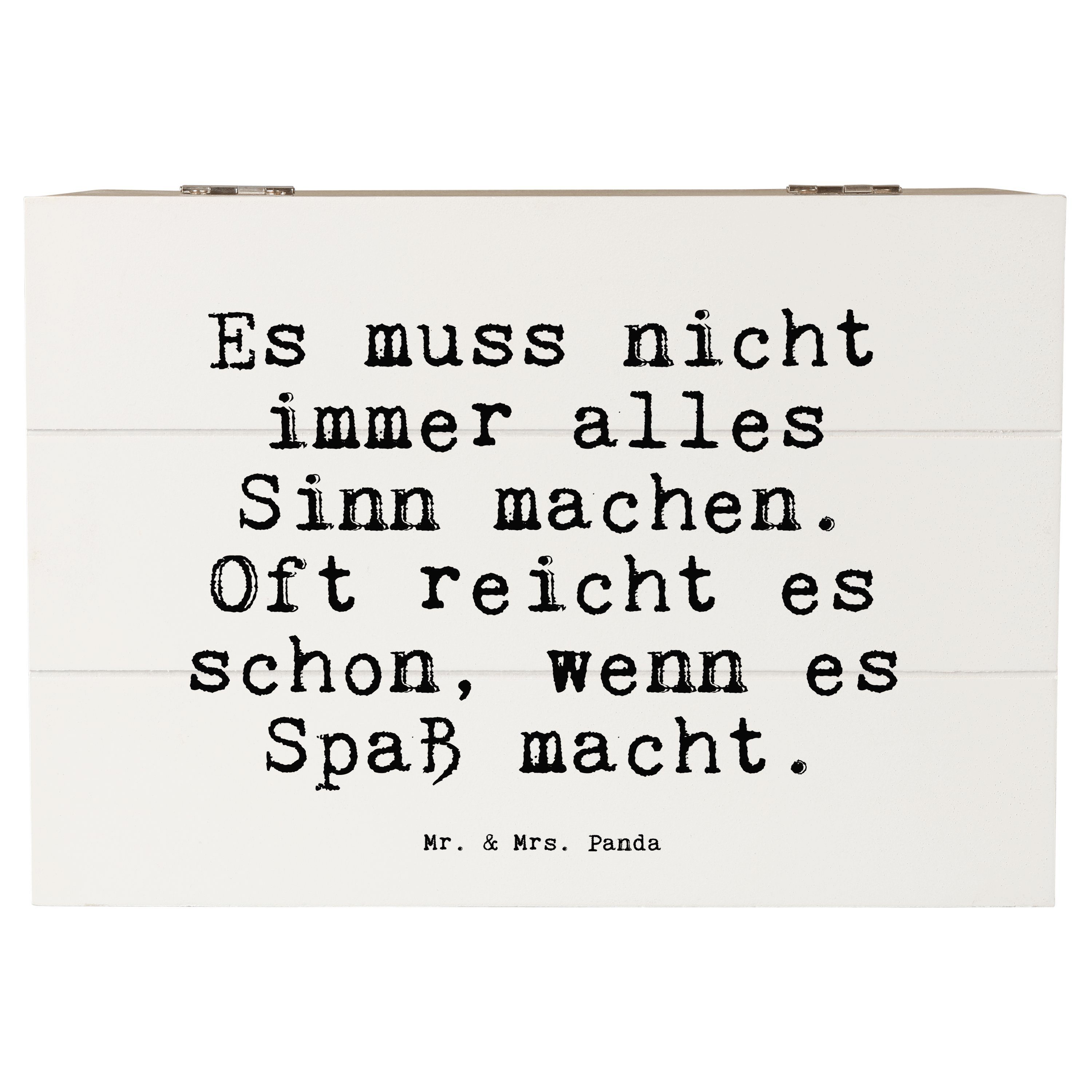 Mr. & Mrs. Panda Dekokiste »Es muss nicht immer... Weiß Geschenk