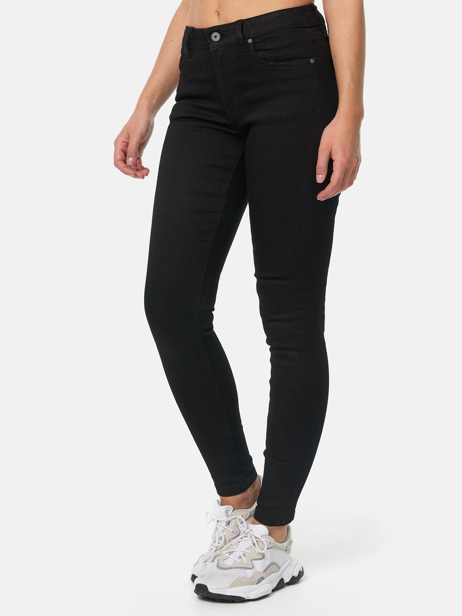 Tazzio Skinny-fit-Jeans F114 Damen Flared Jeanshose