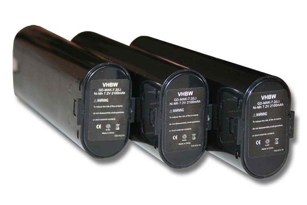 vhbw kompatibel mit Uniropa KT-250 BP-72 Akku NiMH 2100 mAh (7,2 V)