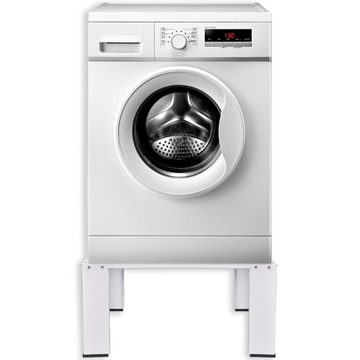 vidaXL Waschmaschinenumbauschrank Waschmaschinen-Untergestell Weiß