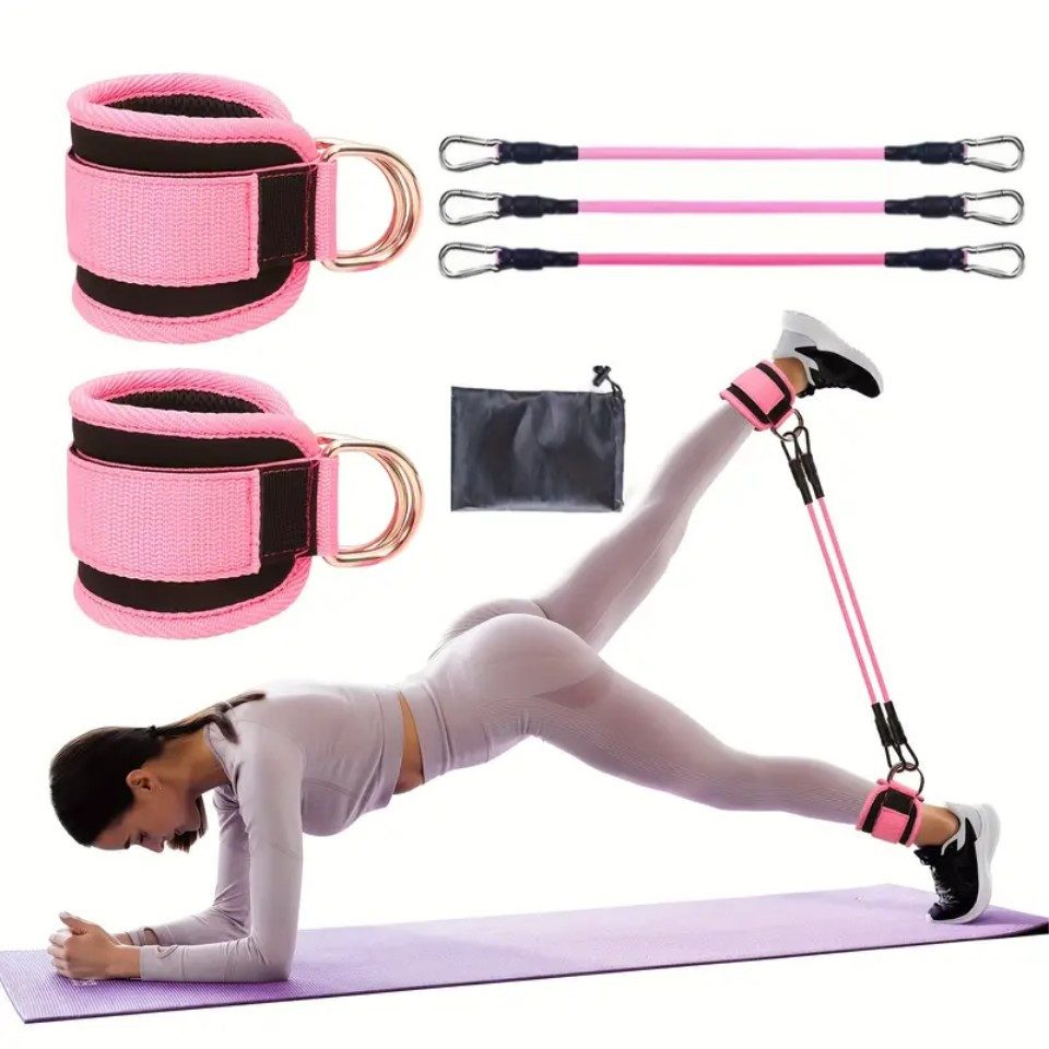 Venicce Love Trainingsbänder Widerstandsband-Set Knöchel für Po, Bein- und Gesäßtraining, 6-teilig