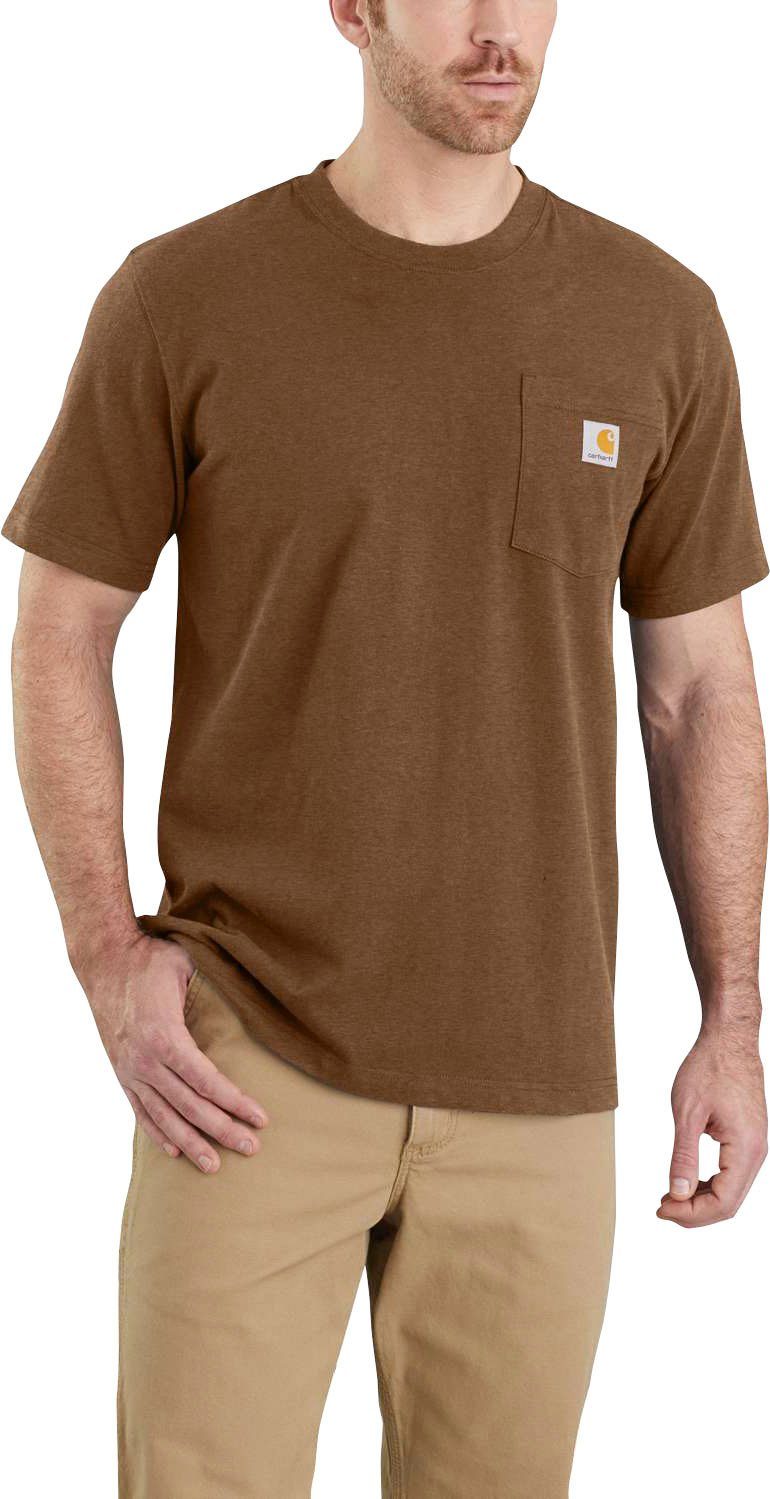 navy T-Shirt (2-tlg., und hellbraun Carhartt Set) 2er