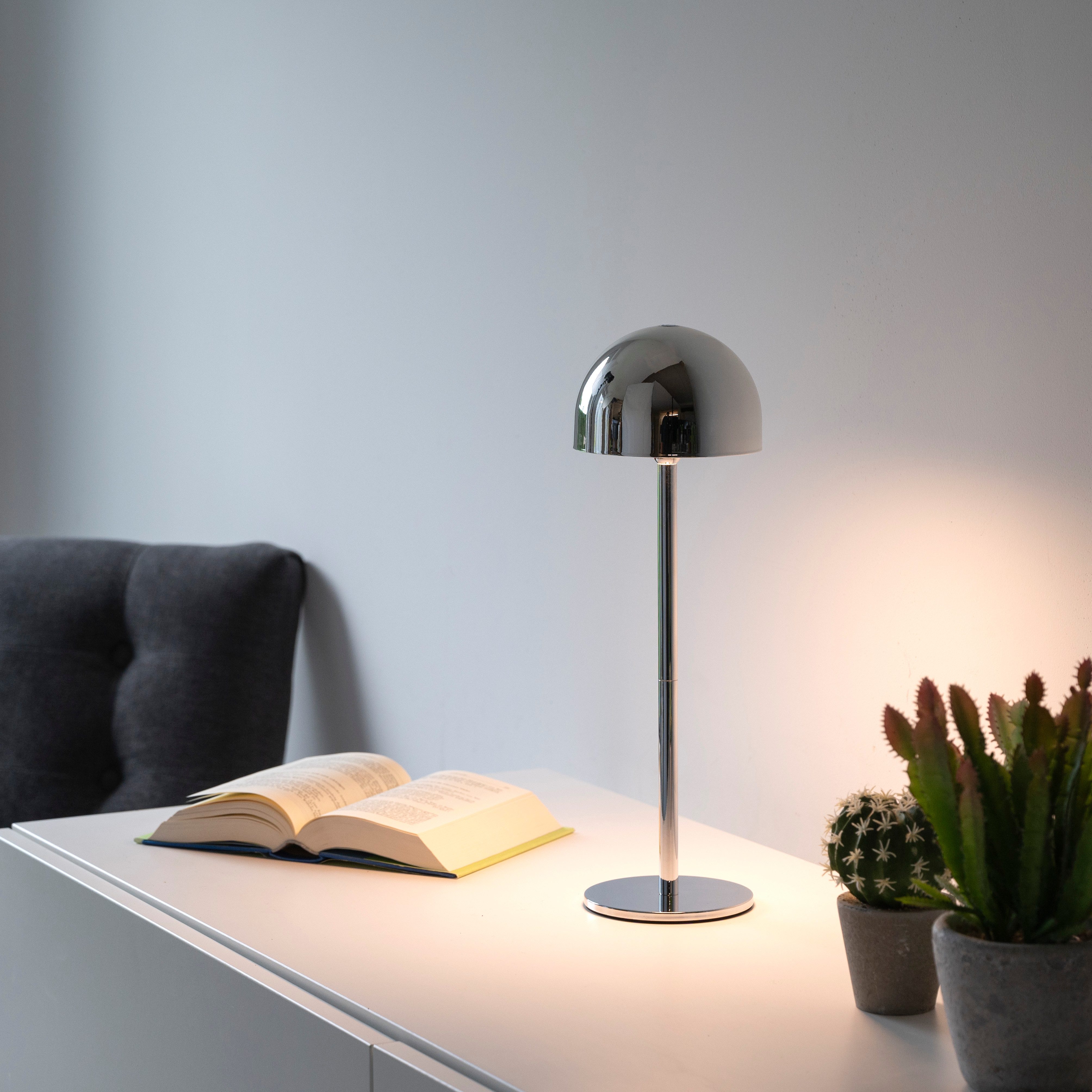 my home Tischleuchte Akku Tischleuchte Hesper Indoor Outdoor, magnetischer günstig online kaufen