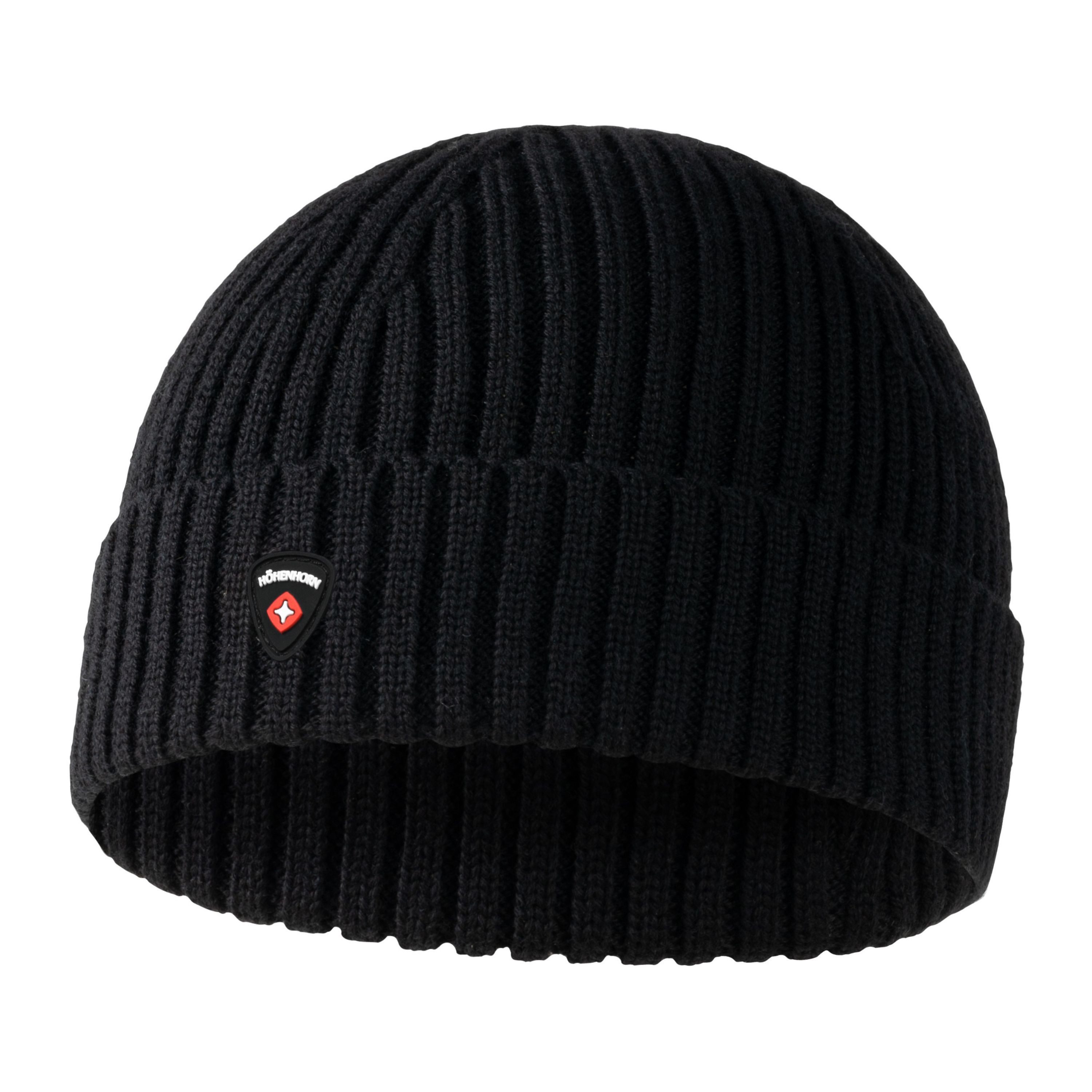 Höhenhorn Strickmütze Nordföhn Knitted Beanie Merinowolle Herren Damen Unisex Wintermütze Einheitsgröße, warm, weich, schnelltrockned