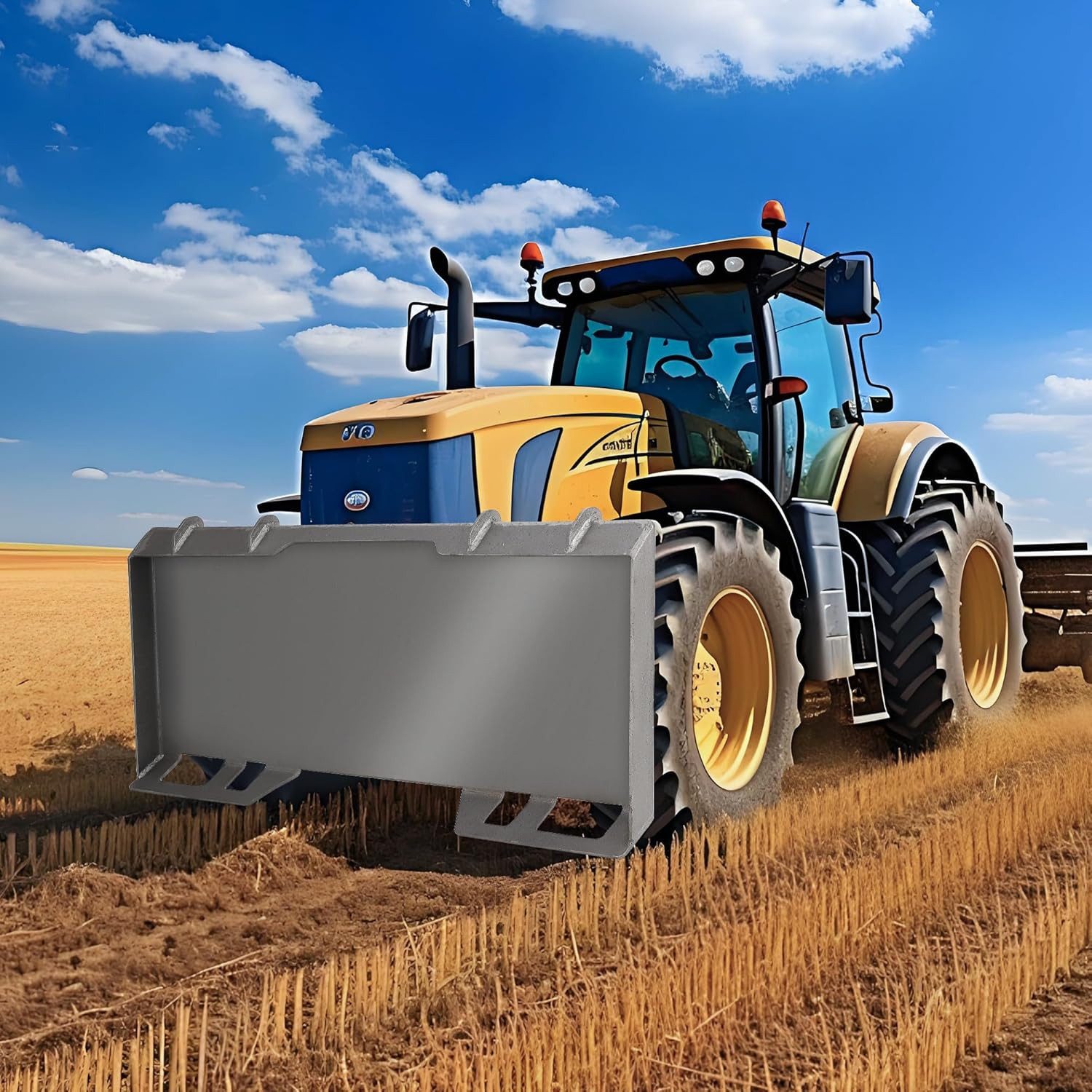 GarveeMore Rasentraktor-Gartenwalze Universelle Skid Steer Schnellwechselplatte für Kubota Traktoren