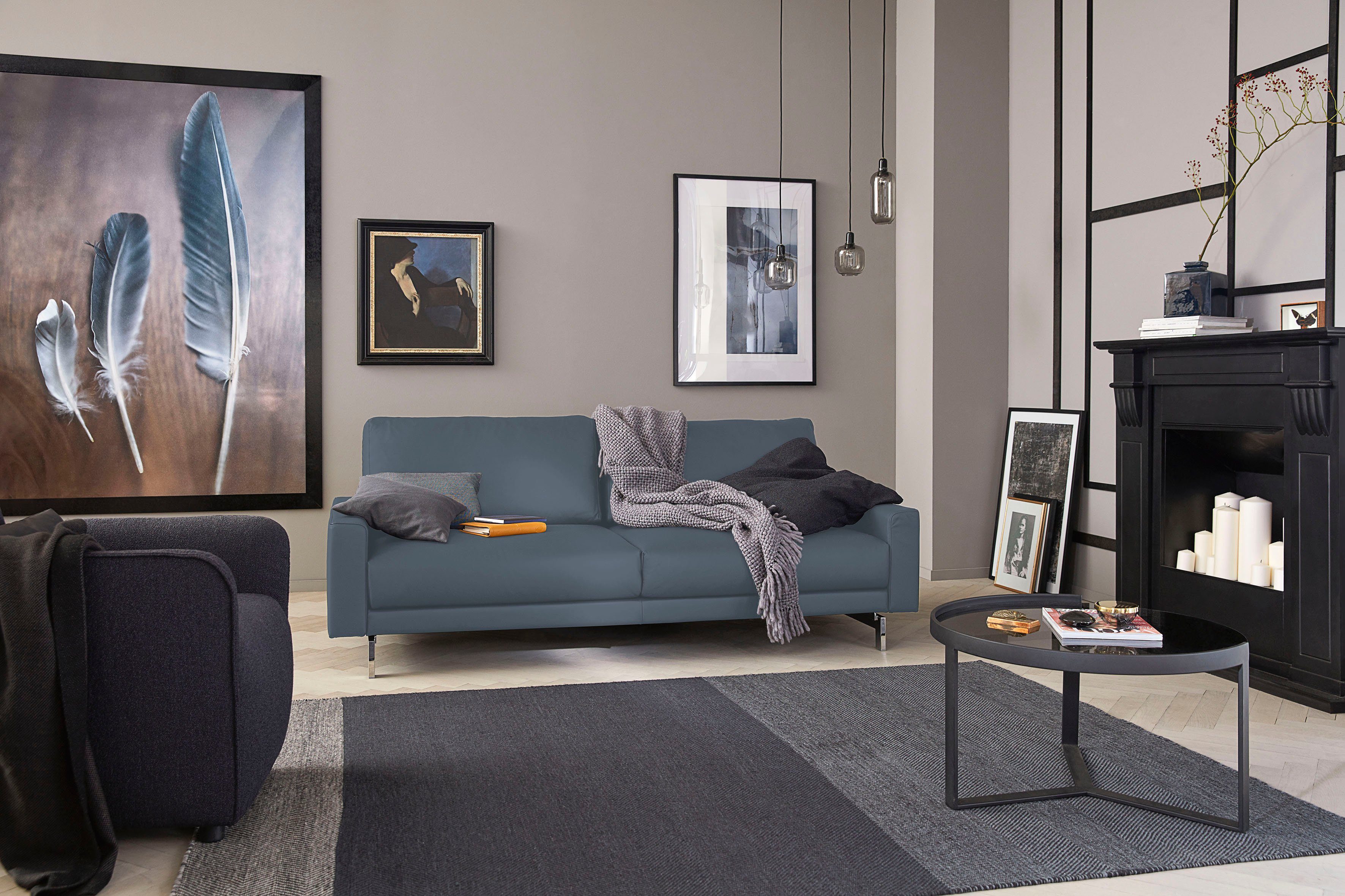 Creation BY ROLF BENZ 2-Sitzer CR.450, Designsofa, Loungesofa, Armlehne niedrig, Fuß chromfarben glänzend, Breite 164 cm