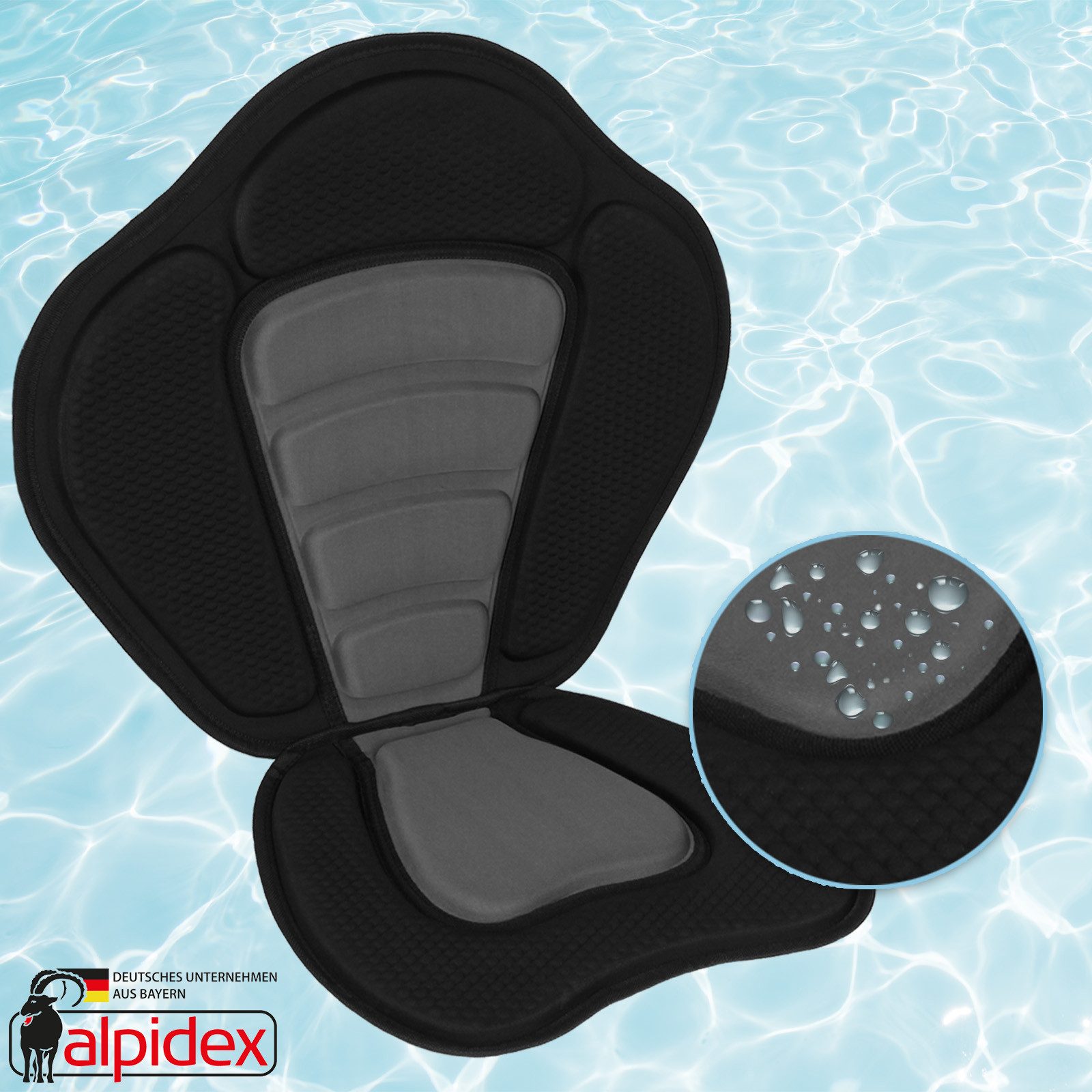 ALPIDEX SUP-Rückenlehne ALPIDEX SUP Kajak Sitz Sitzfläche 52x45 cm